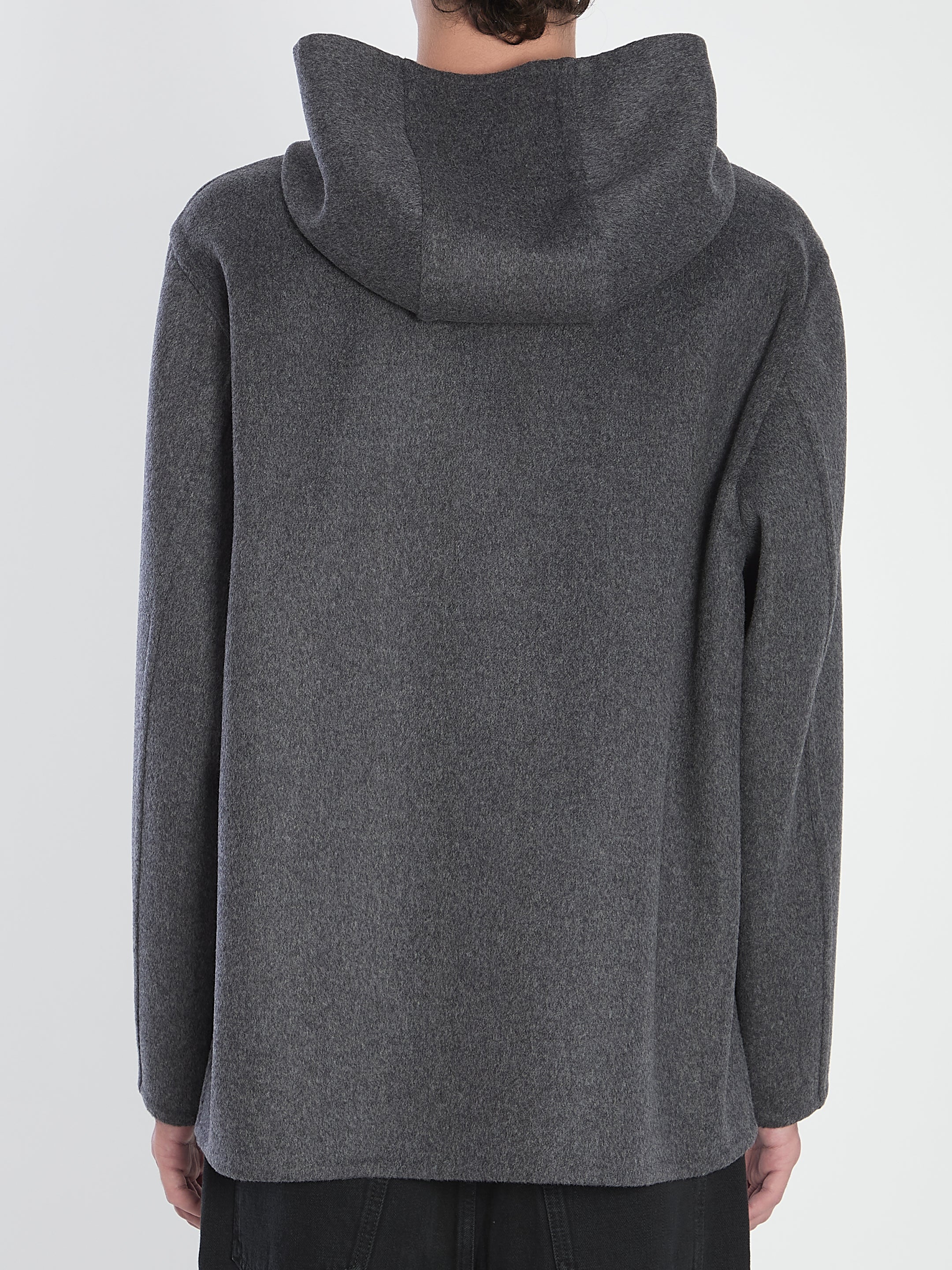 BOTTEGA VENETA Hooded Double Face Wool Blouson - Size 48