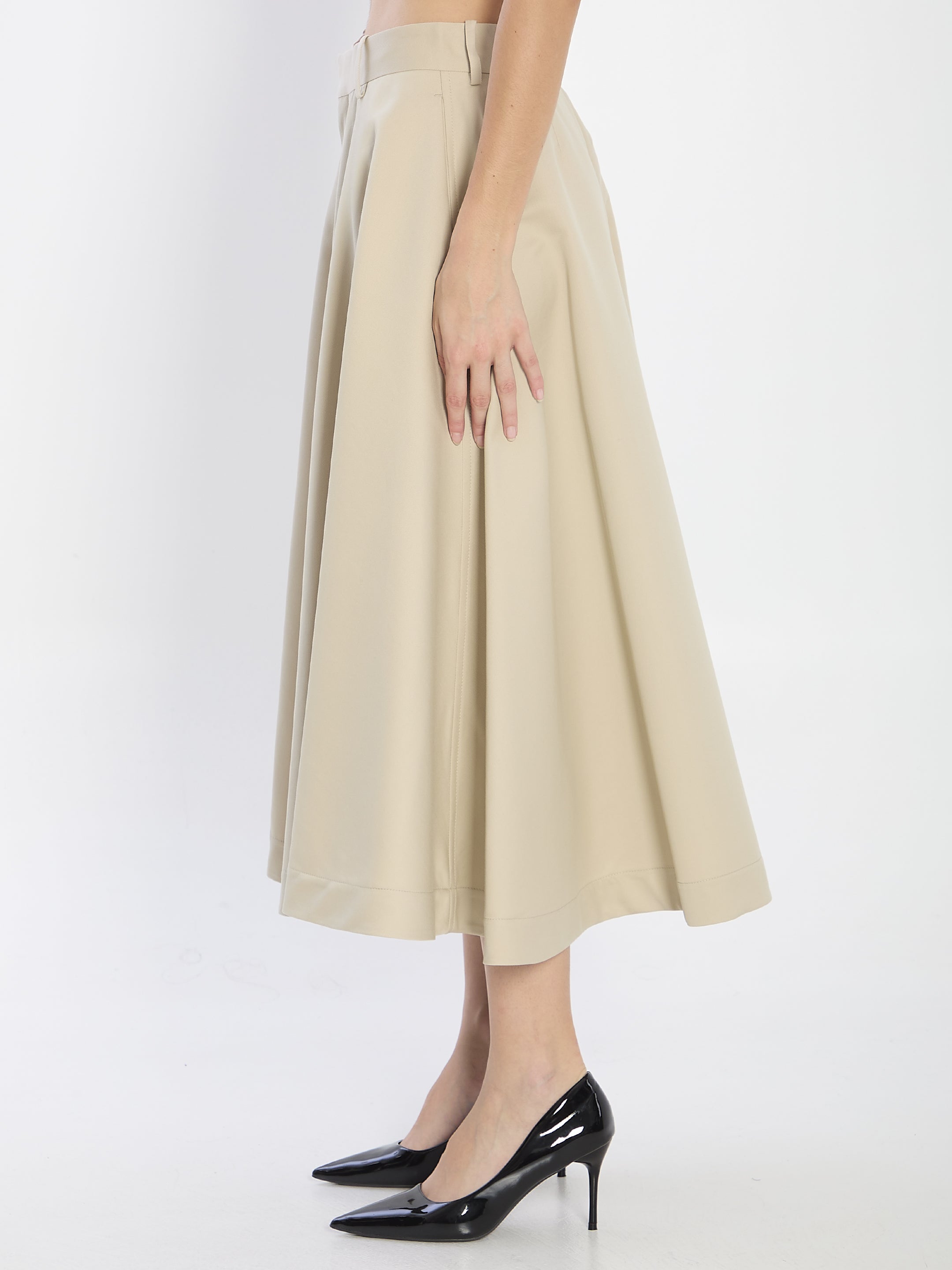 BOTTEGA VENETA MIDI COTTON SKIRT