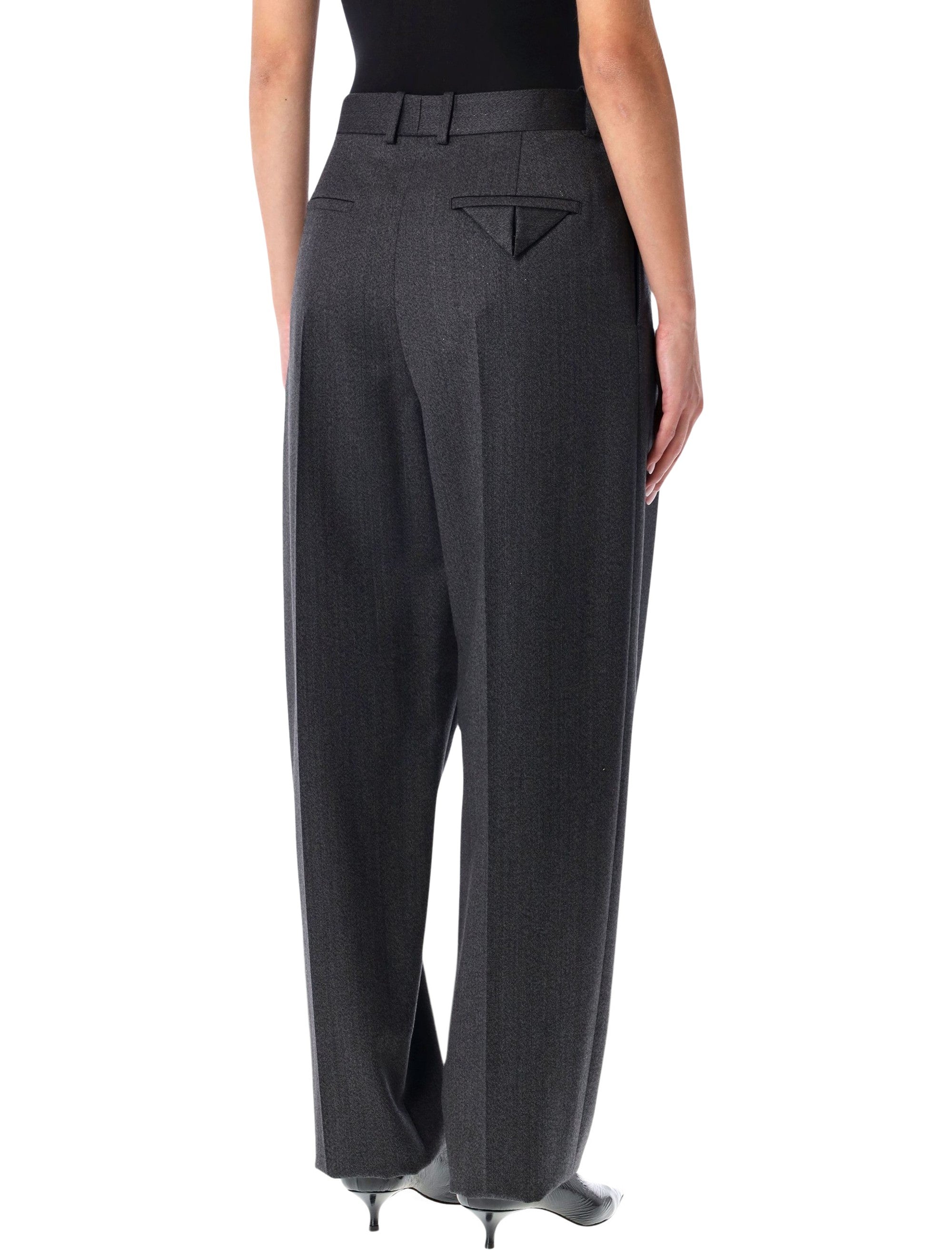 BOTTEGA VENETA Pleated Wool Trousers - Size 40