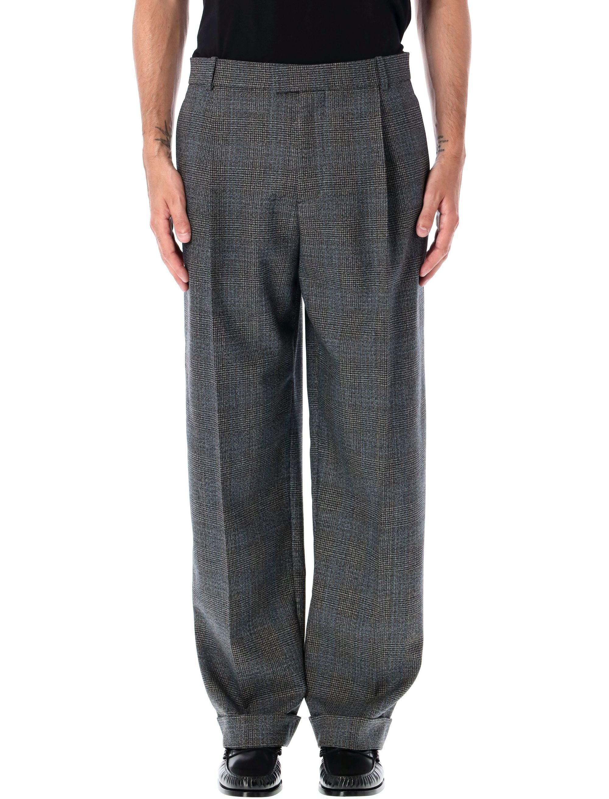 BOTTEGA VENETA Prince of Wales Wool Pant - Size 48