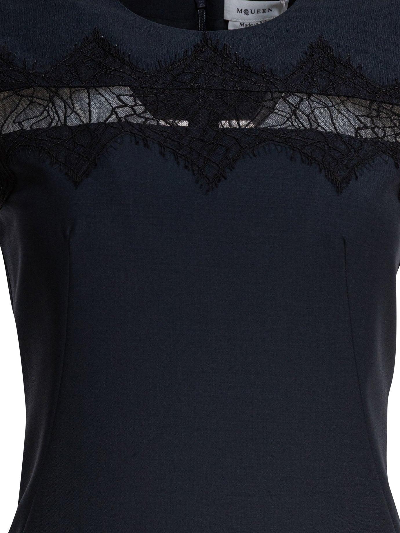 ALEXANDER MCQUEEN Sophisticated Mini Wool Dress for Women