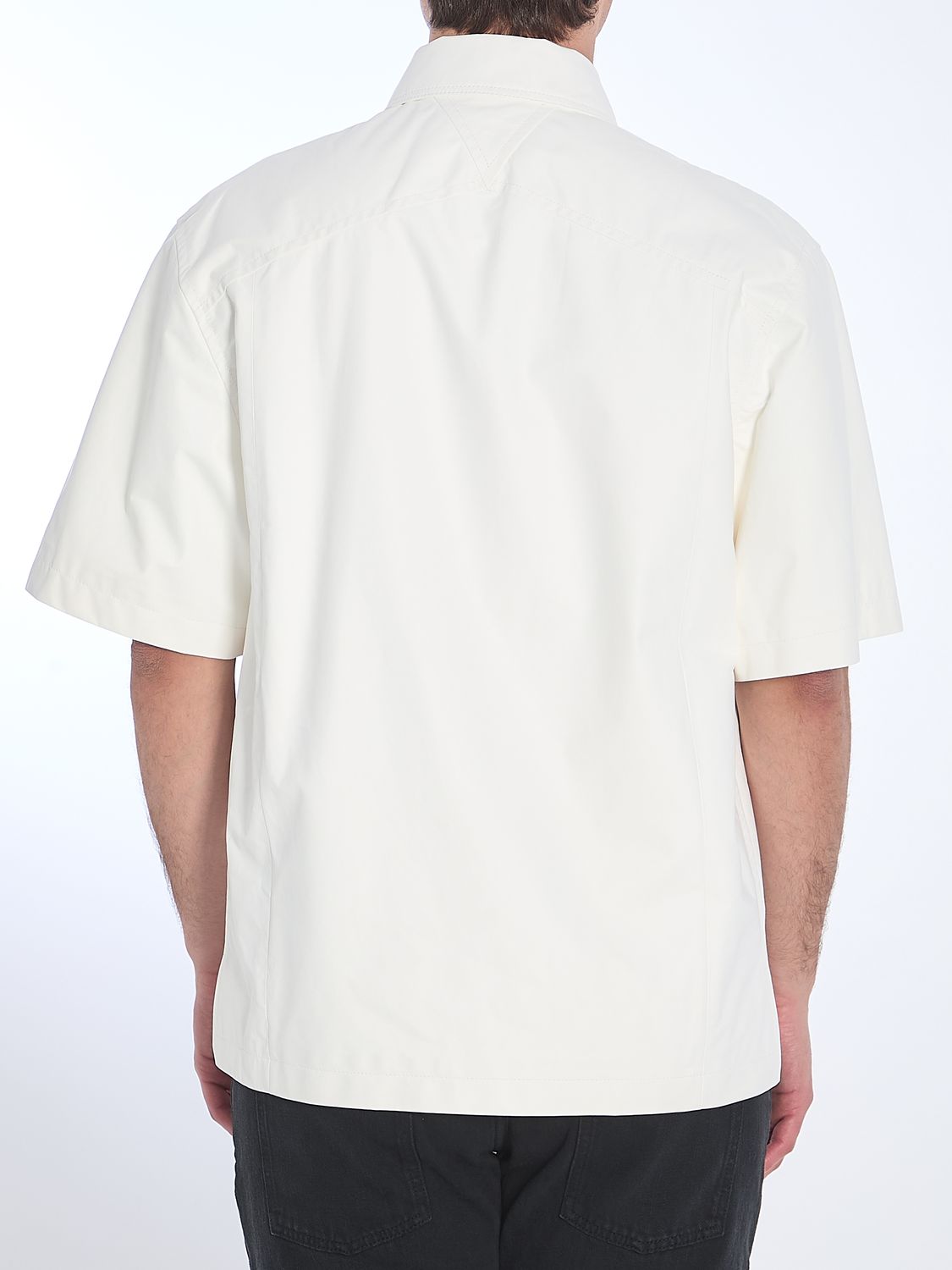 BOTTEGA VENETA Leather Short-Sleeve Shirt - Size IT 48