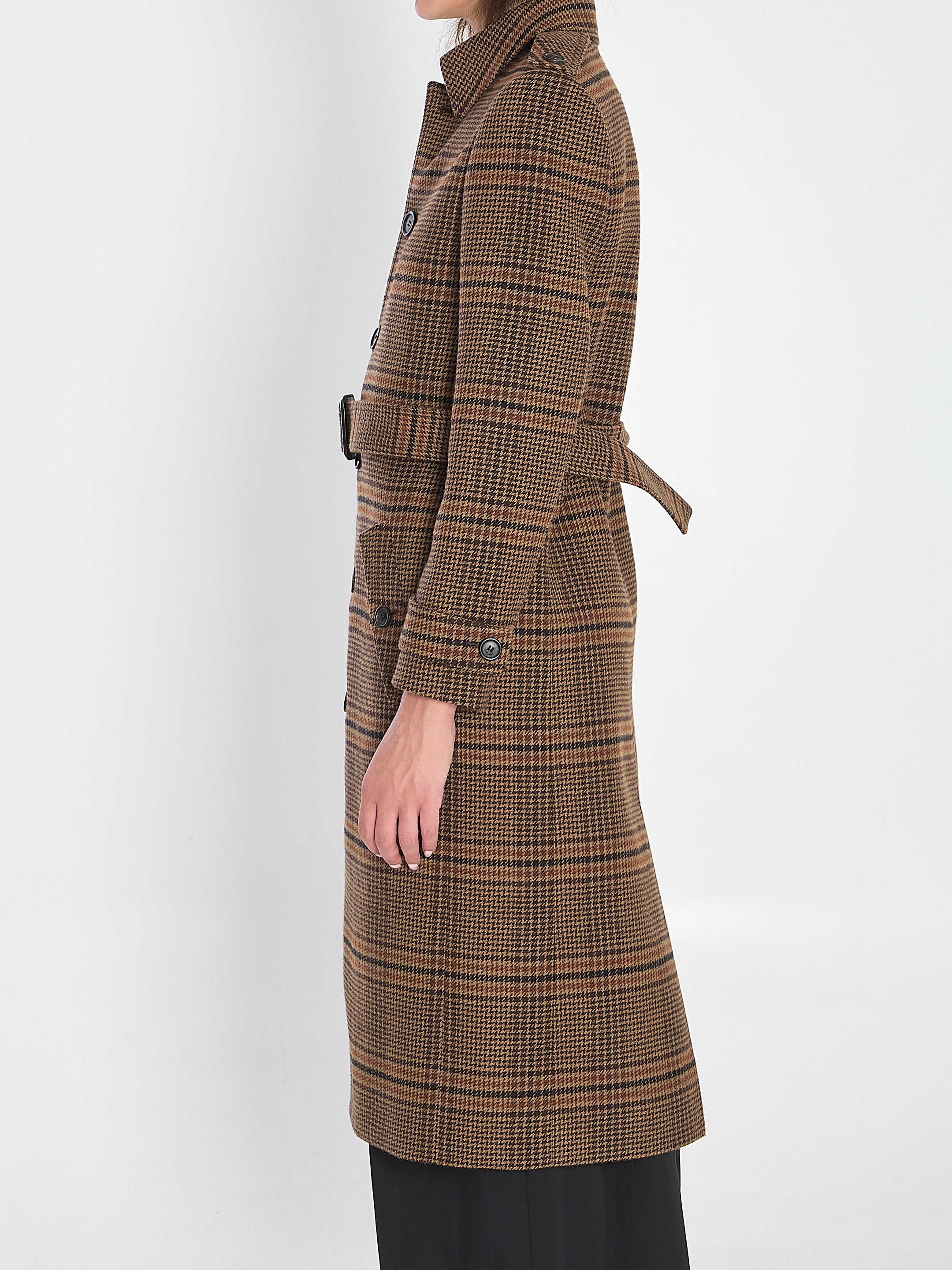 SAINT LAURENT Long Wool Jacket for Women - Size 36