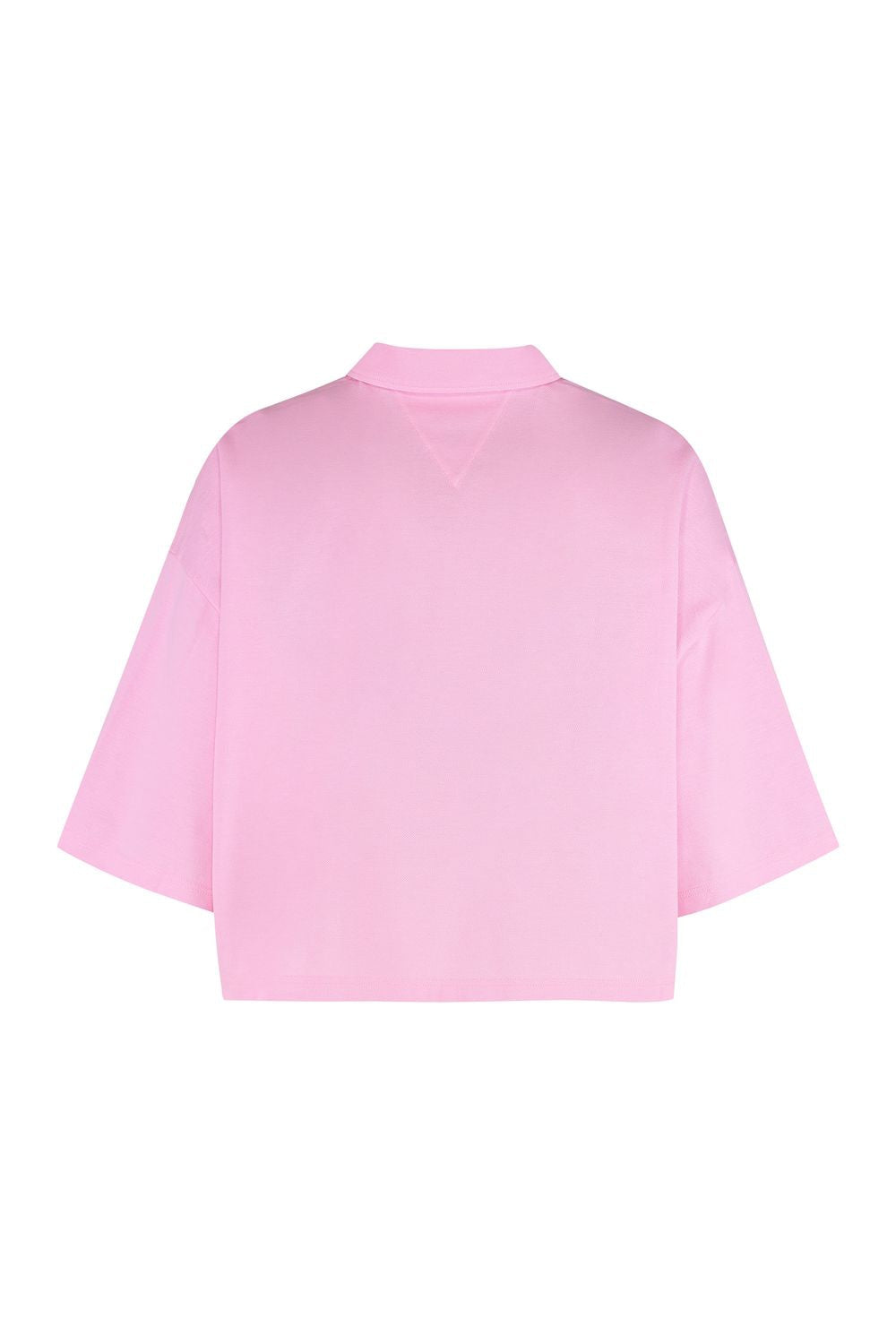 BOTTEGA VENETA Cropped Cotton Piqué Polo Shirt