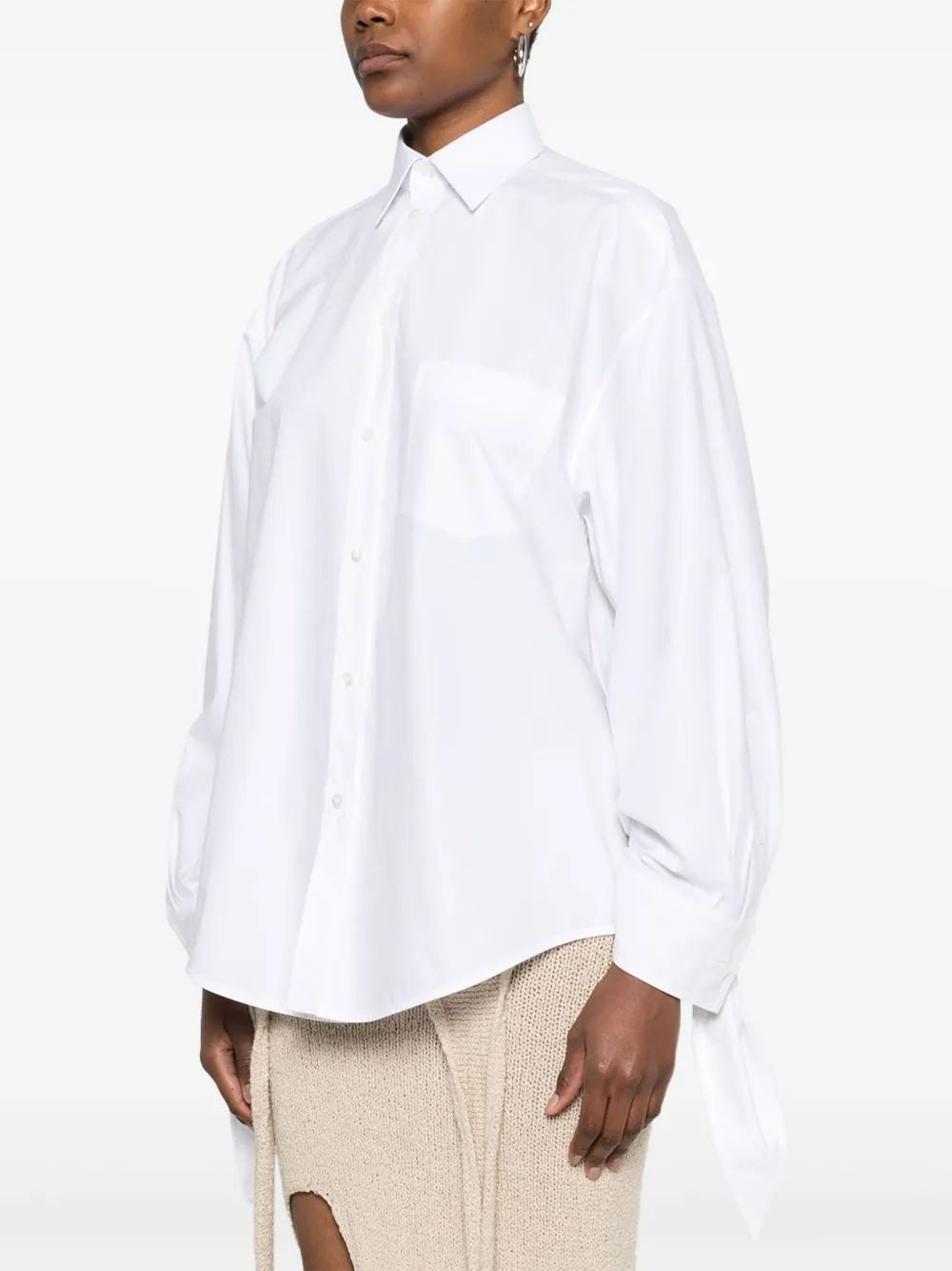 BALENCIAGA Knotted Cuff Blouse