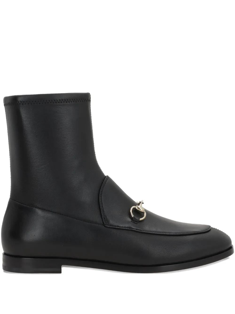 GUCCI Elegant Ankle Boots with Signature Horsebit Detail