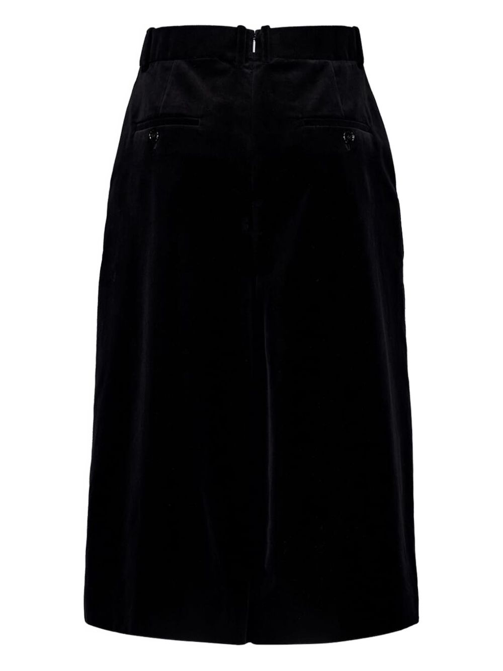 SAINT LAURENT Vintage Cotton Midi Skirt for Women