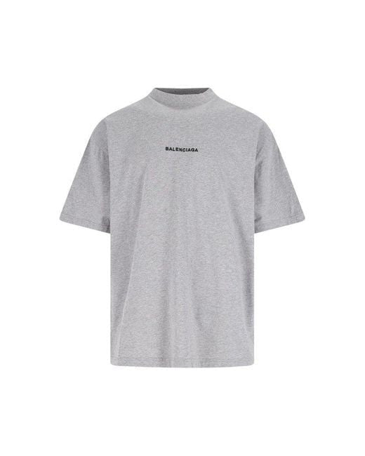 BALENCIAGA Oversized Crew-Neck T-Shirt for Men - Sizes Available 0-5