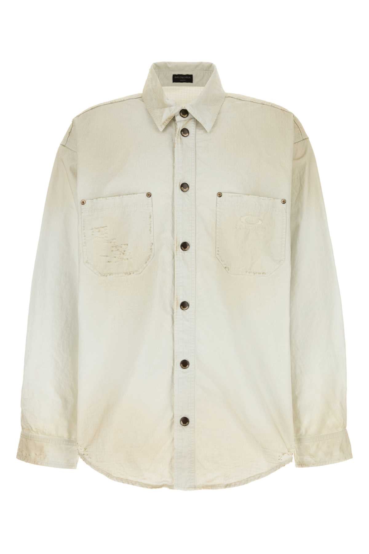 BALENCIAGA Workwear Poplin Overshirt for Men