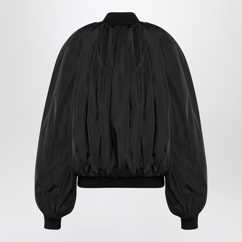 BALENCIAGA Draped Oversized Bomber Jacket - Size 34
