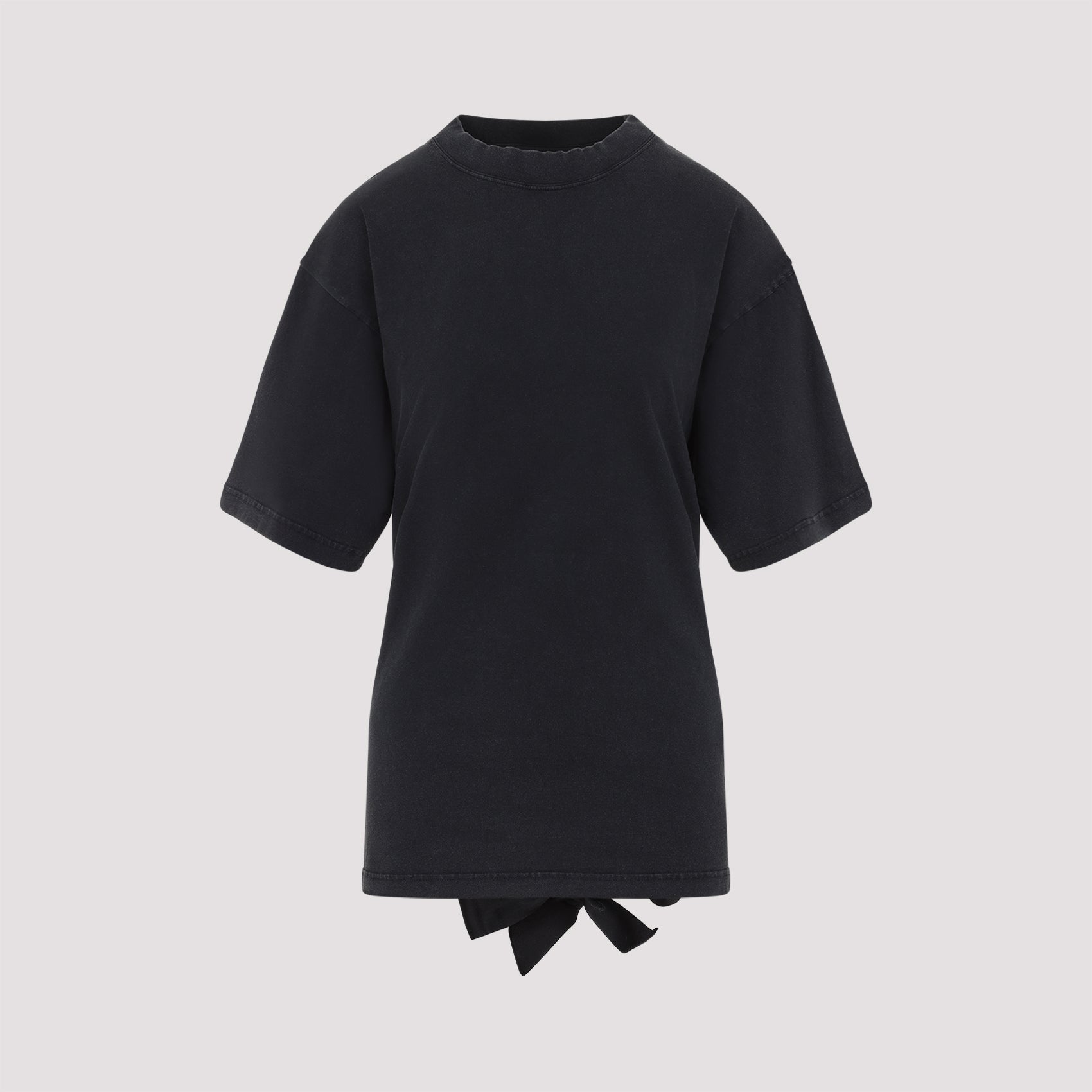 BALENCIAGA Lace-Up Cotton T-Shirt