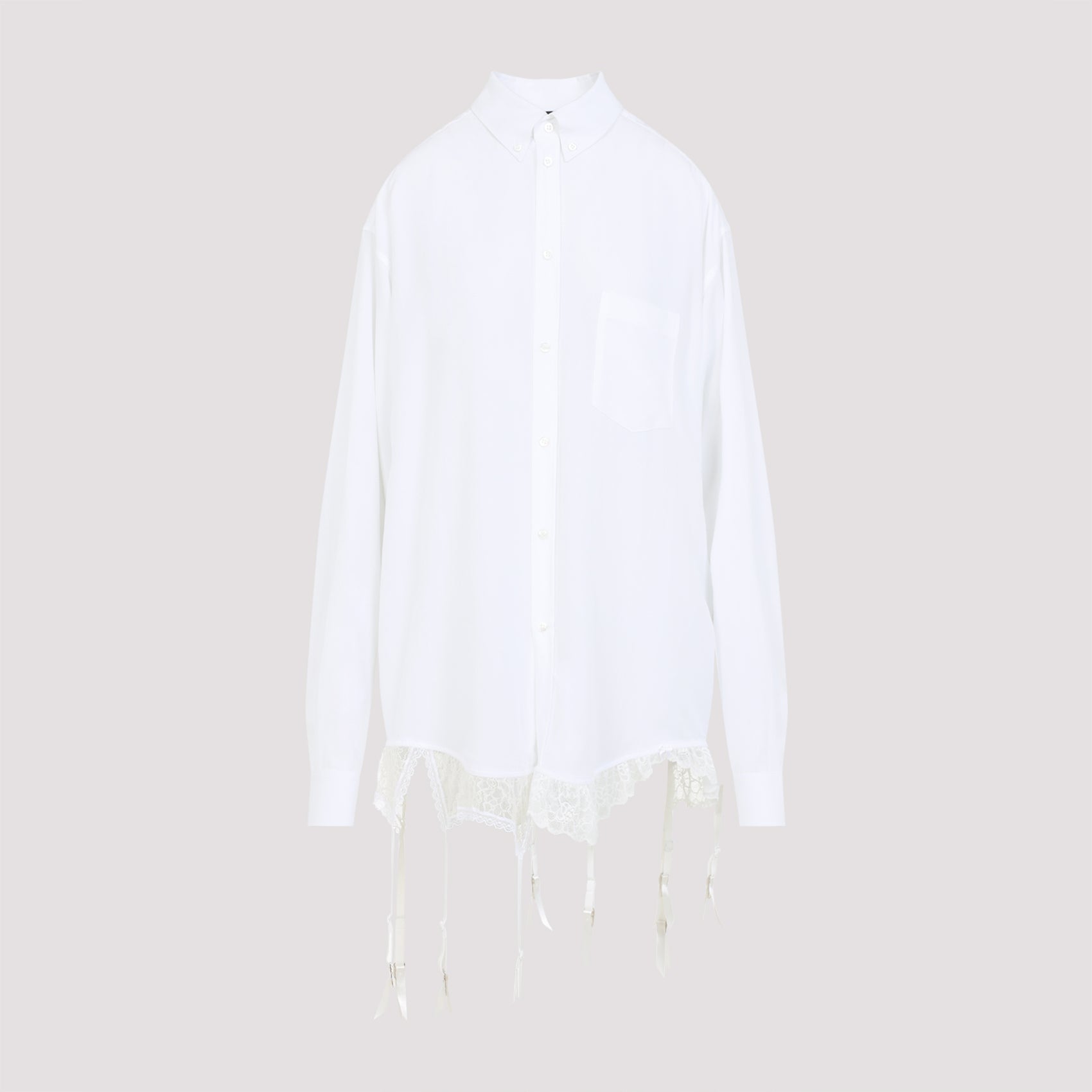 BALENCIAGA Oversized Lyocell Lingerie Shirt