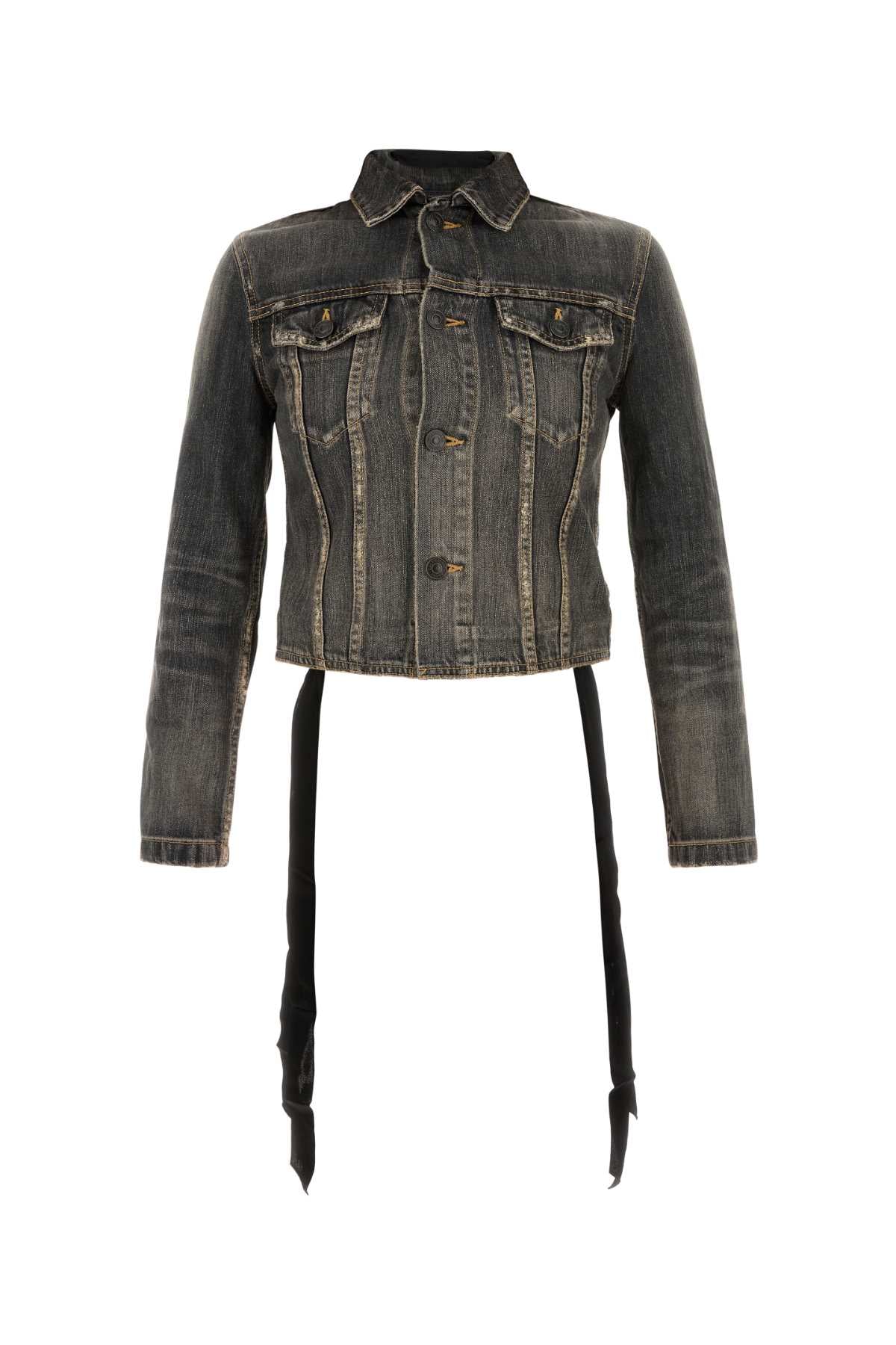 BALENCIAGA Lace-Up Denim Jacket for Women - SS25 Collection