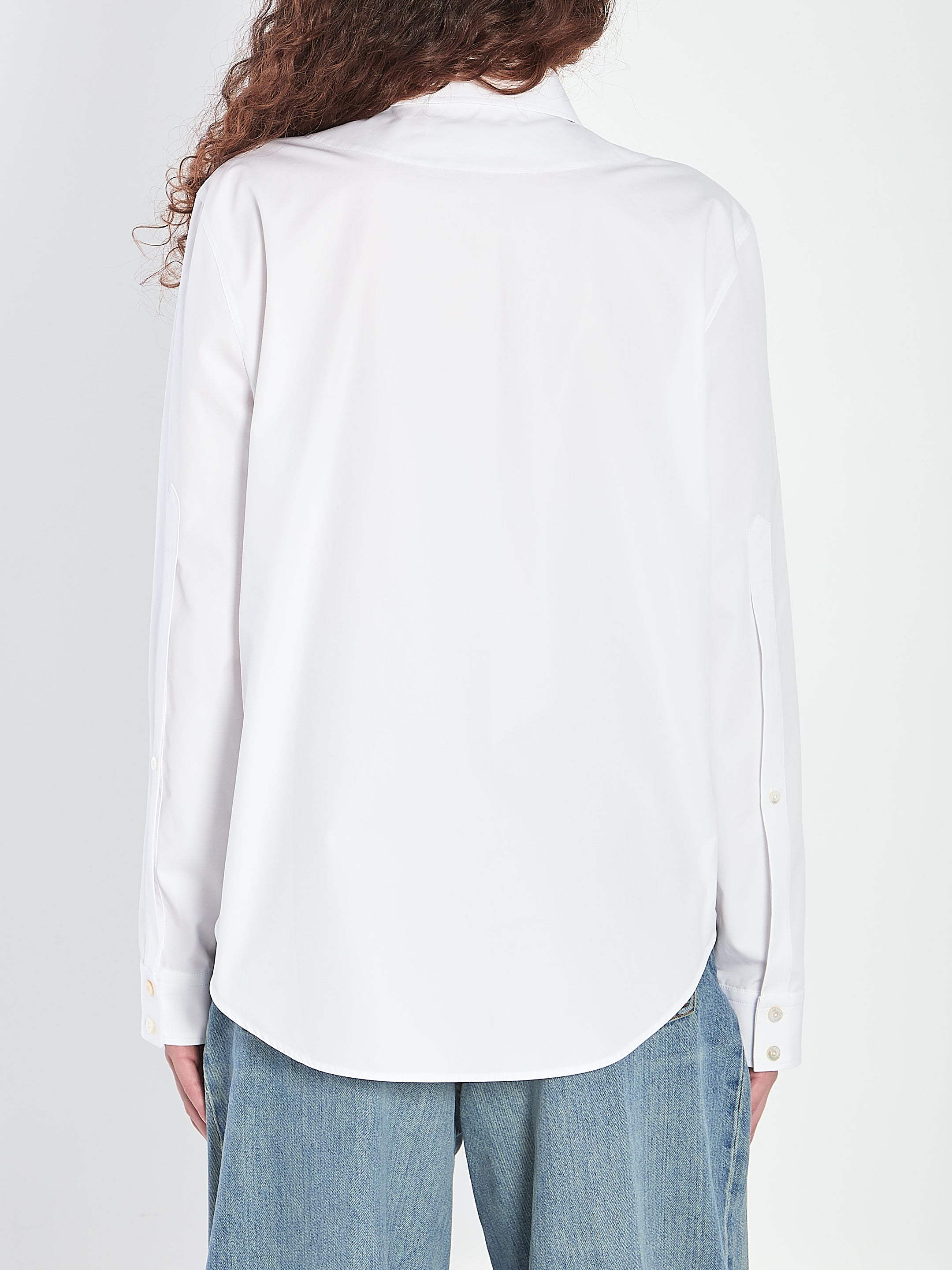 GUCCI Cotton Poplin Shirt with Clamp - Regular Fit, Size 42