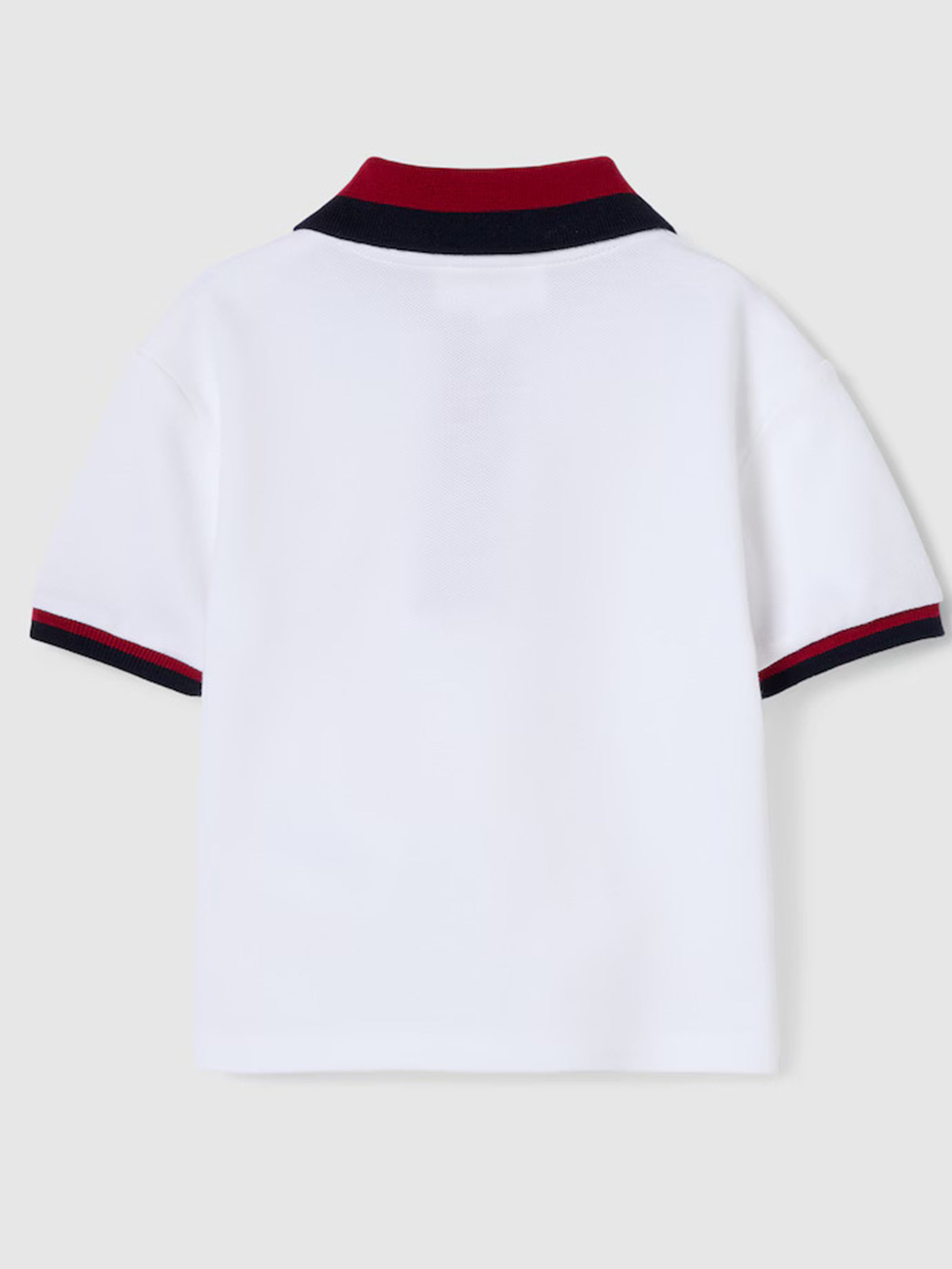 GUCCI KIDS Cotton Polo Shirt with Web for Boys