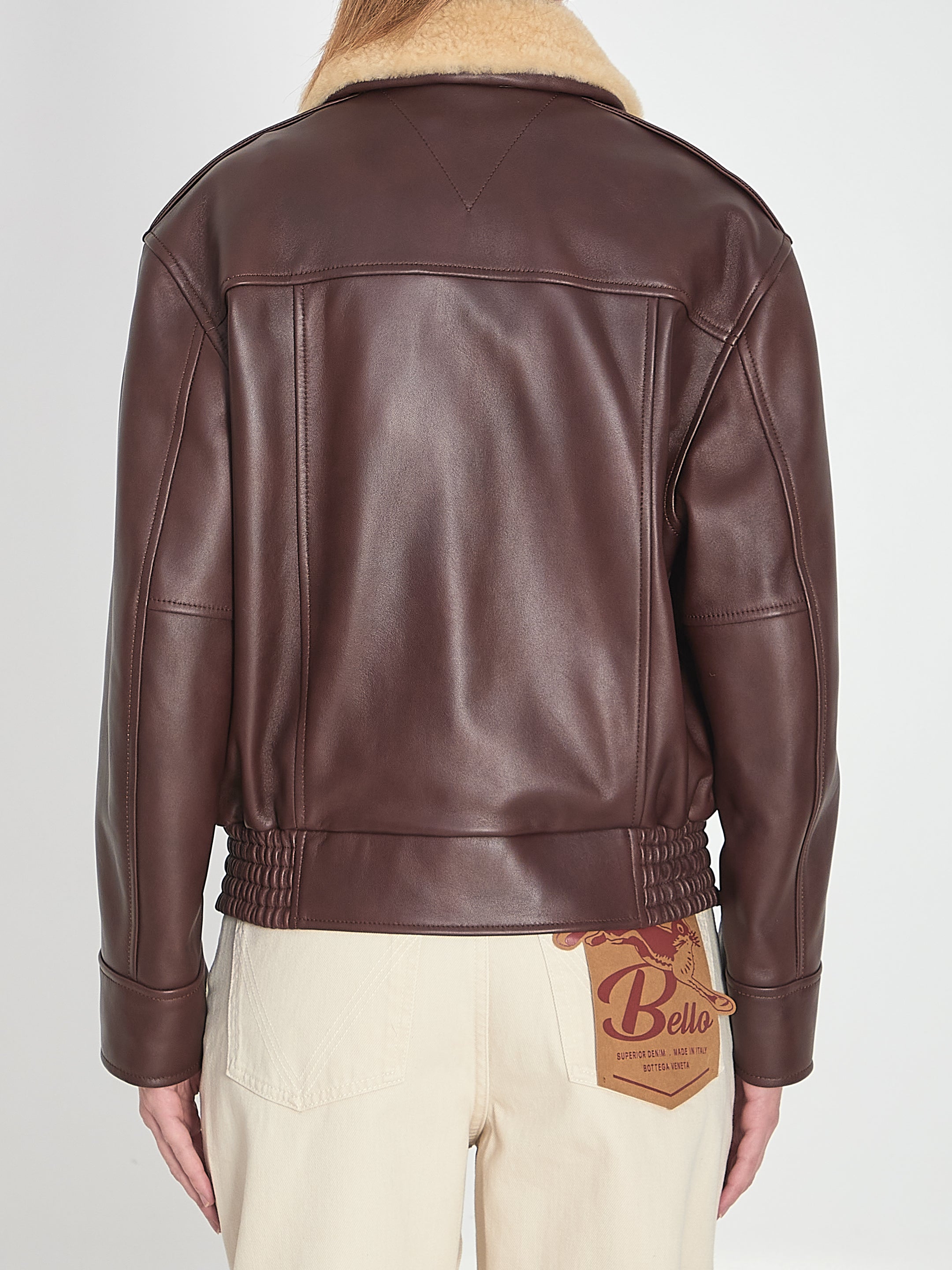BOTTEGA VENETA Padded Leather Blouson - Regular Fit