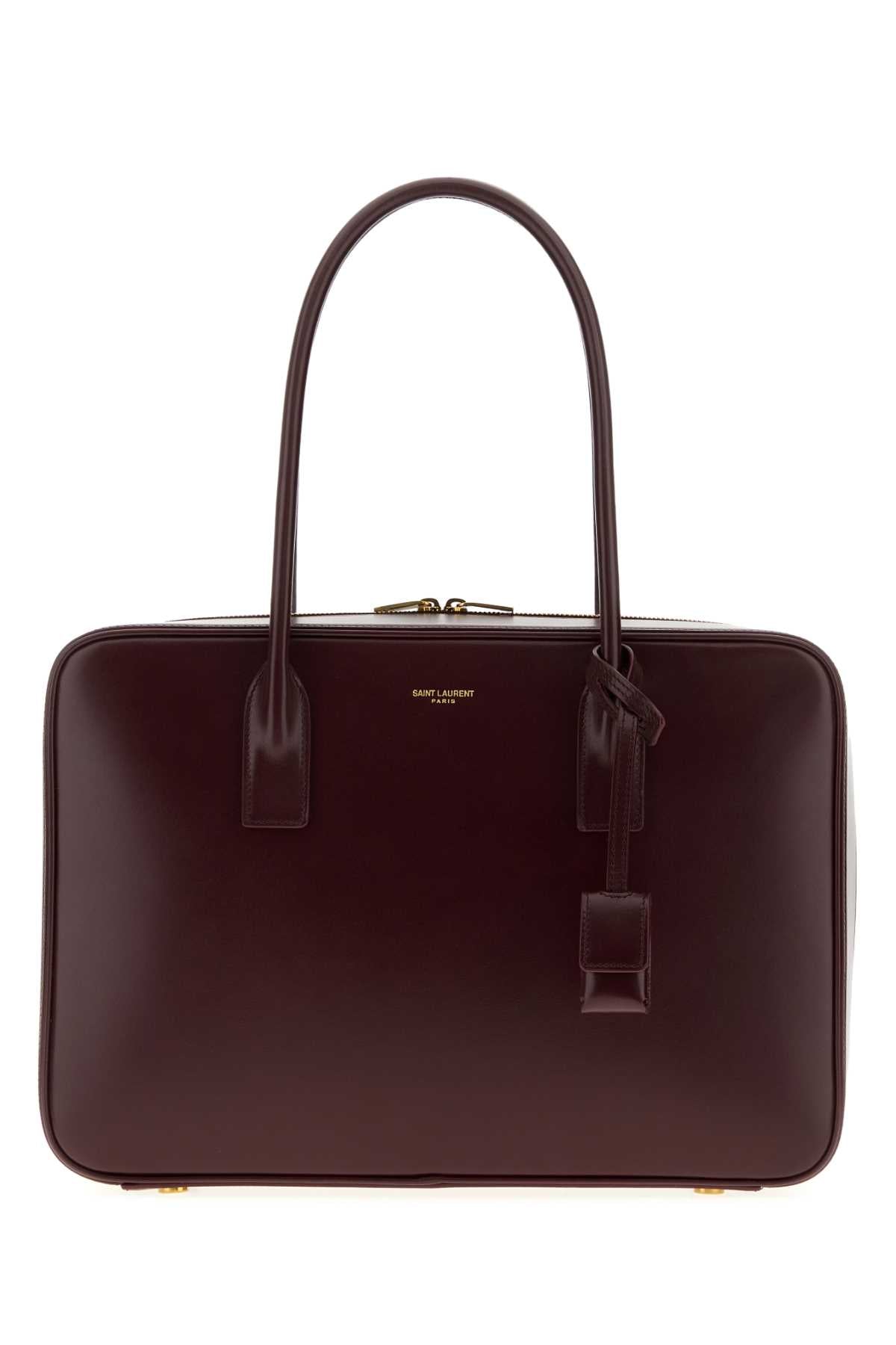 SAINT LAURENT Sleek Sac Of Jour Bowling Handbag