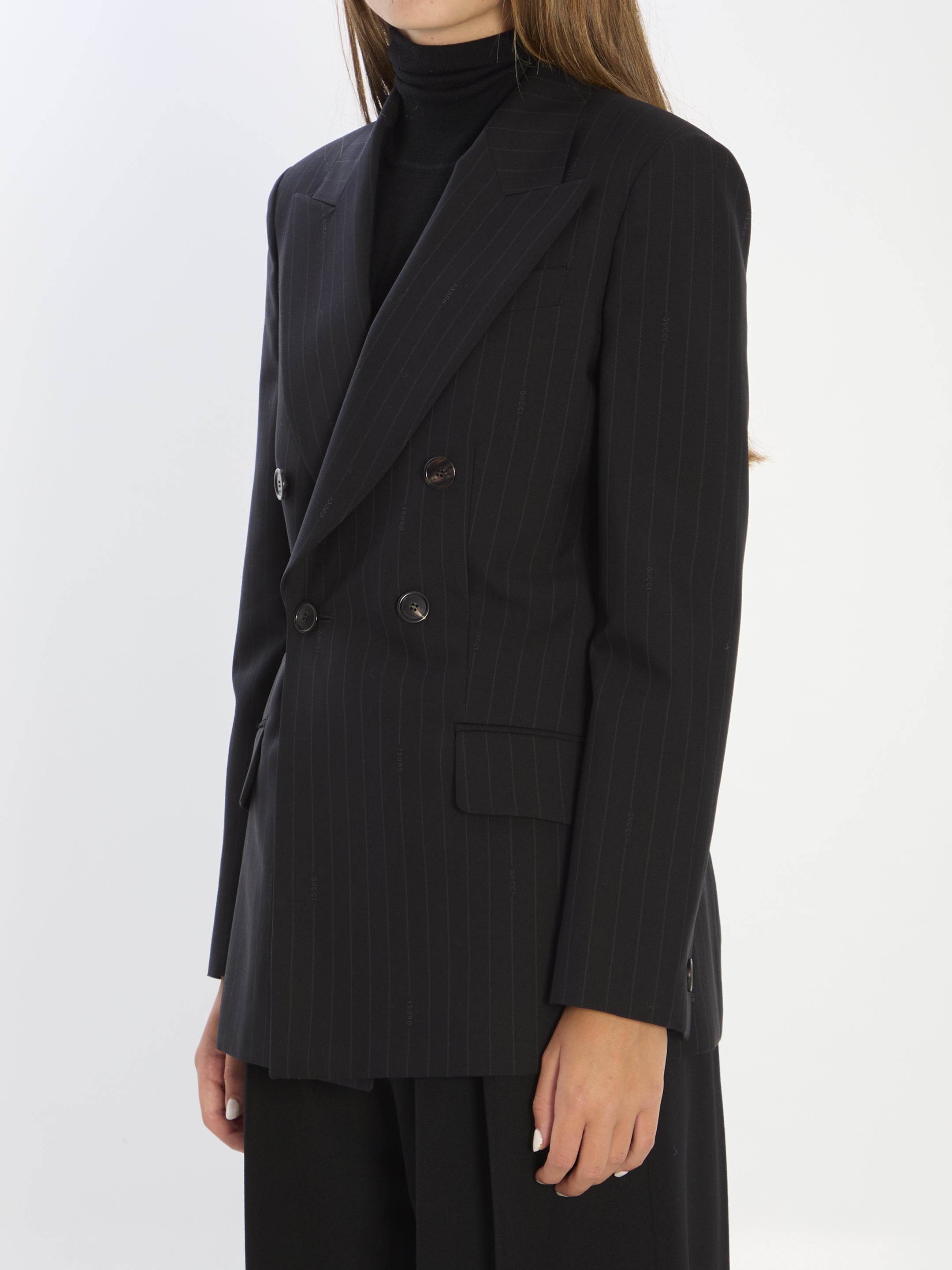 GUCCI Embroidered Wool Blazer for Women - FW25