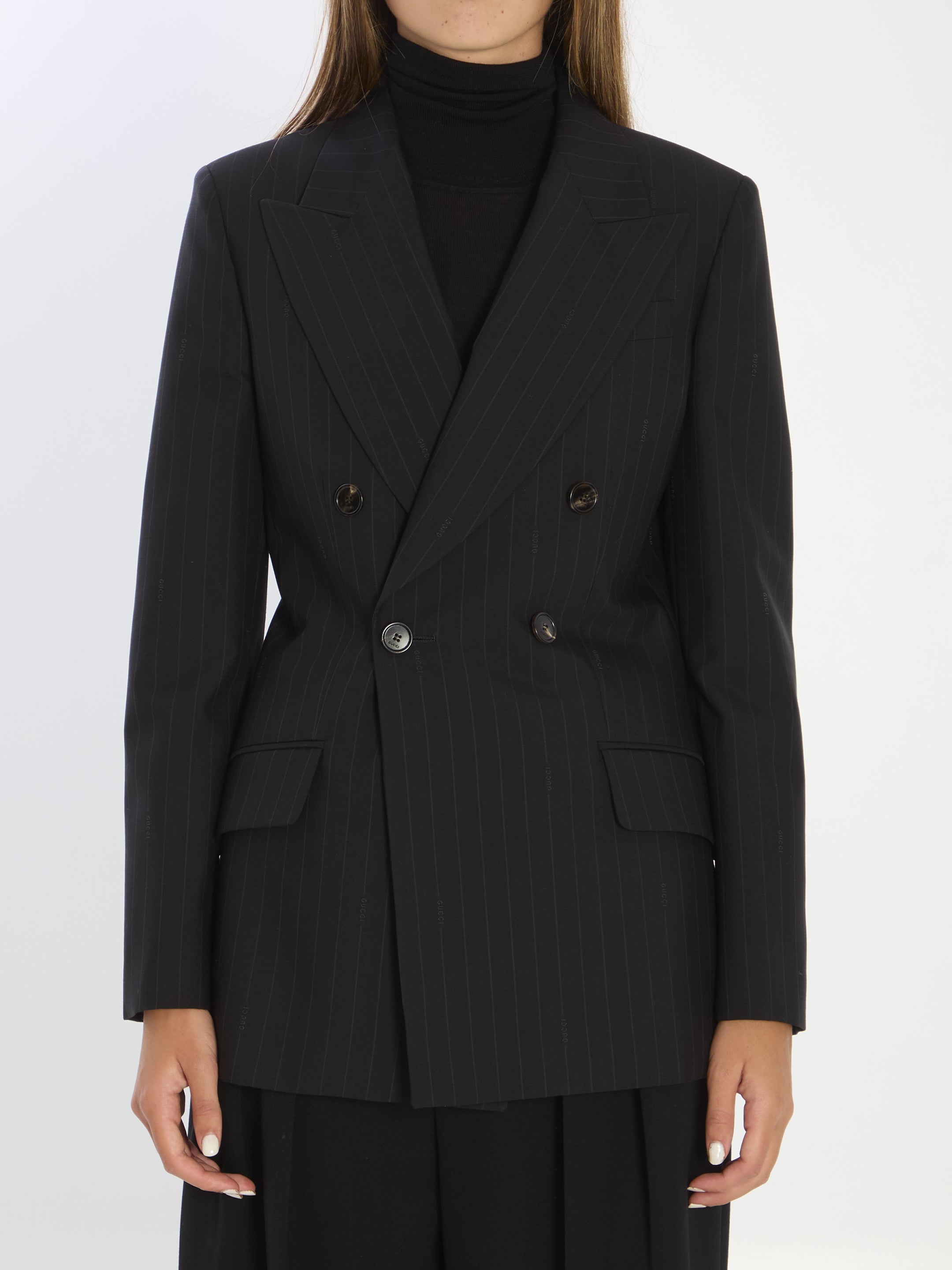 GUCCI Embroidered Wool Blazer for Women - FW25