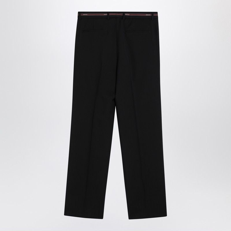 GUCCI Wool Selvedge Pants with Horn Detailing