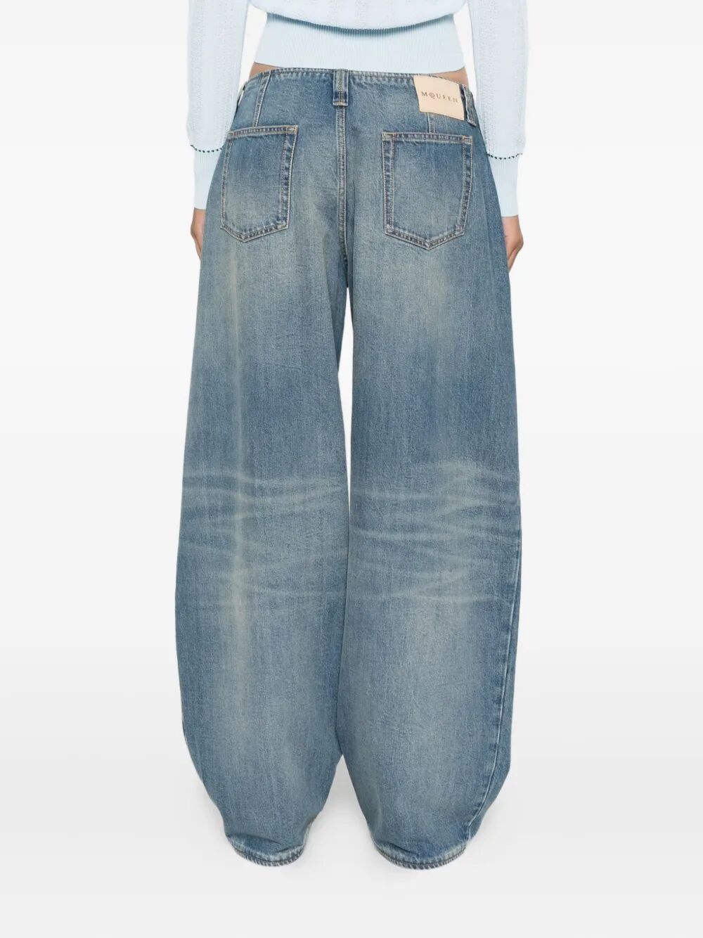 ALEXANDER MCQUEEN High-Waisted Women's Denim Jeans - FW25 Collection