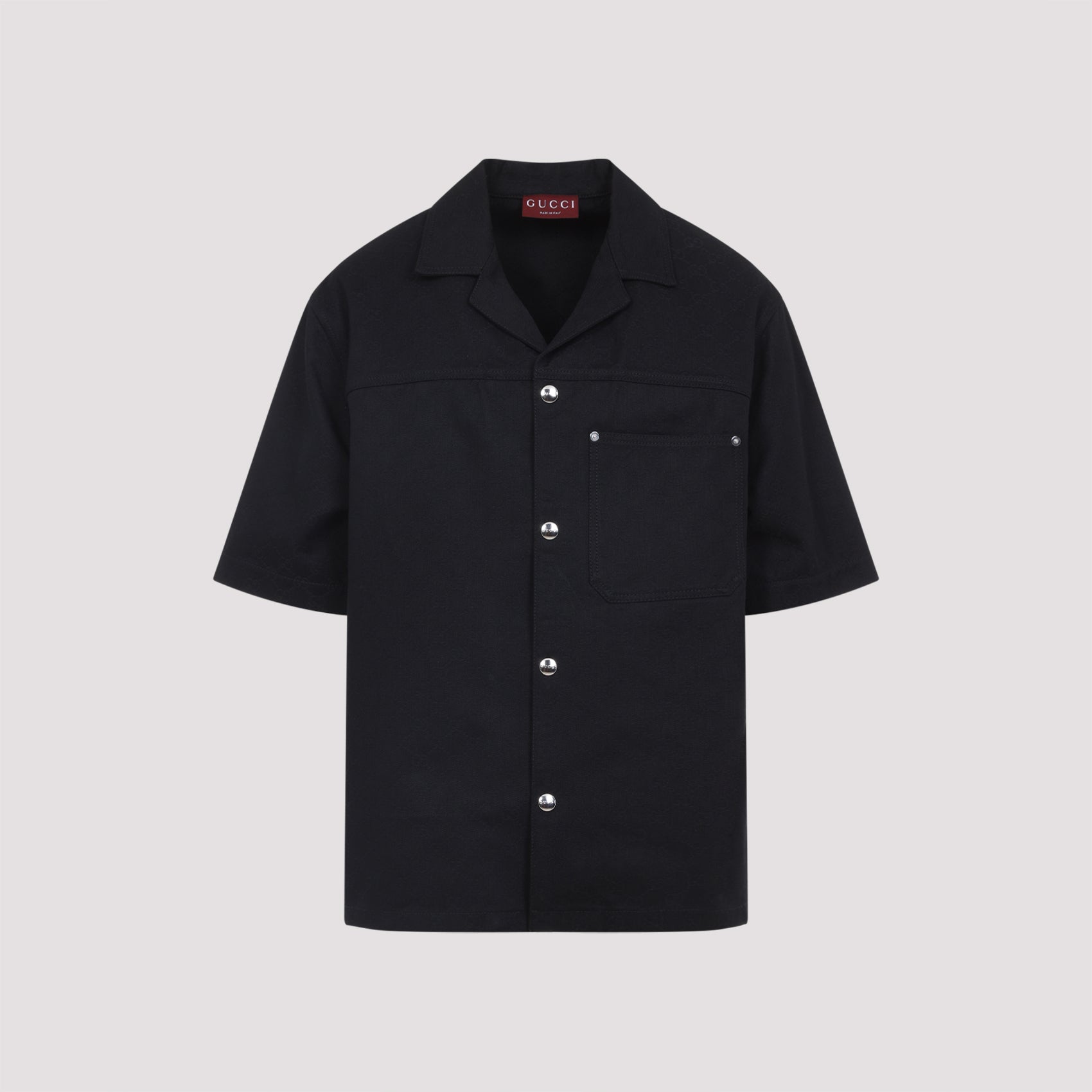 GUCCI Short Sleeve Cotton Shirt for Men