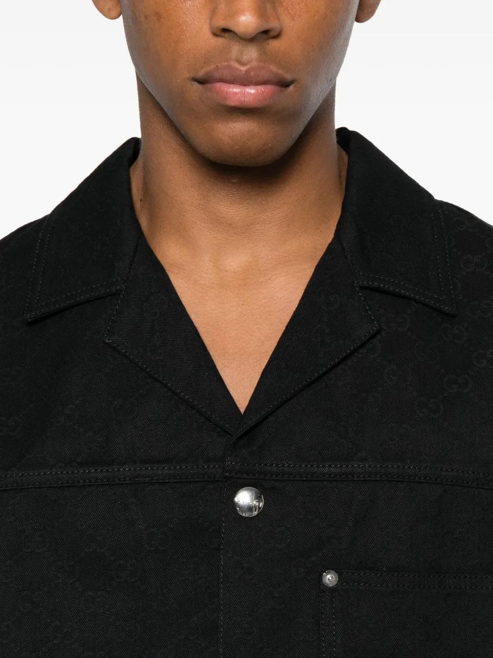 GUCCI Short Sleeve Cotton Shirt for Men