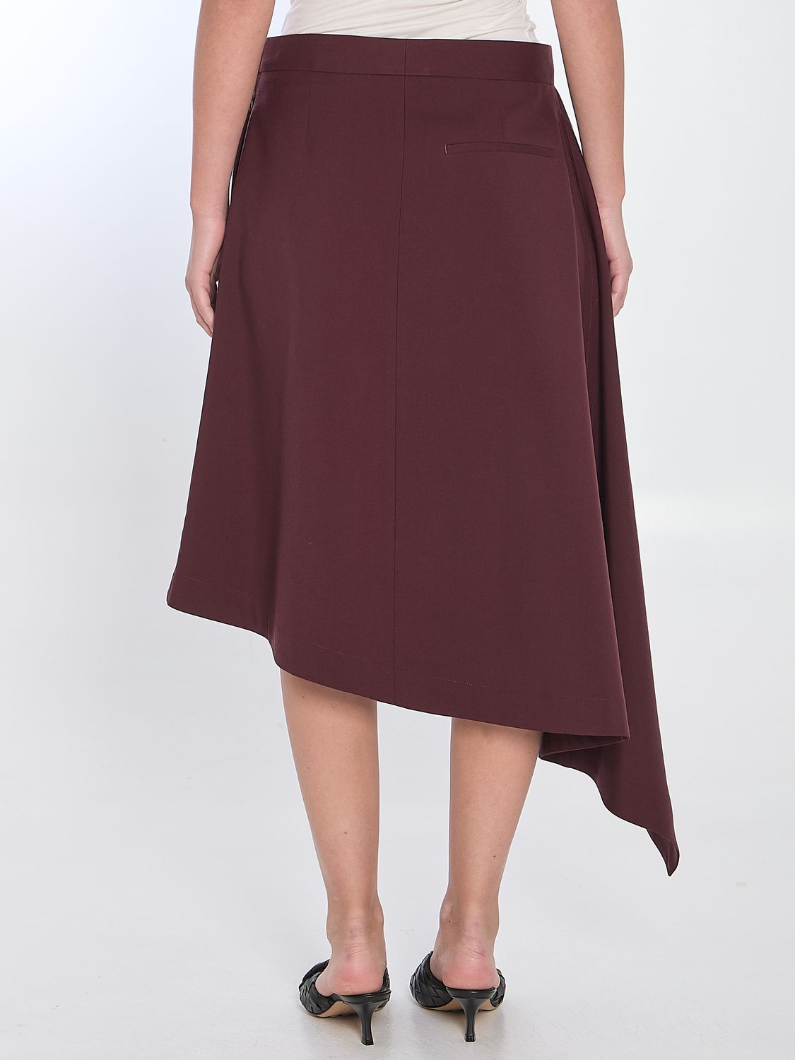 BOTTEGA VENETA Tailored Wool Midi Skirt - Size IT 40