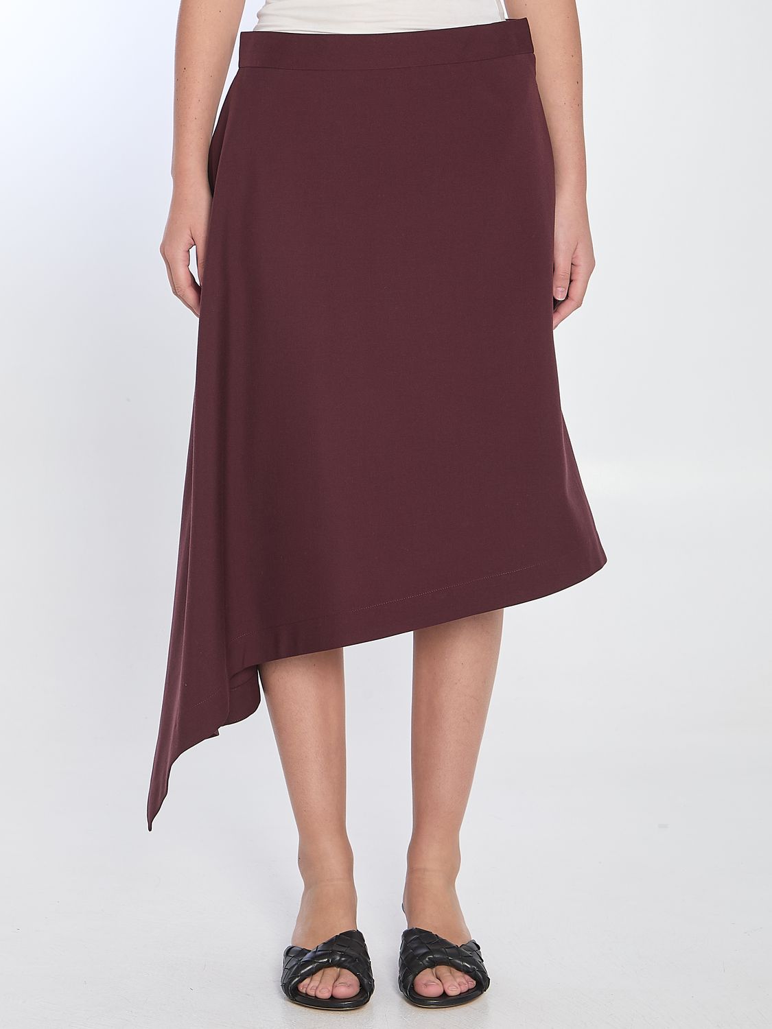 BOTTEGA VENETA Tailored Wool Midi Skirt - Size IT 40