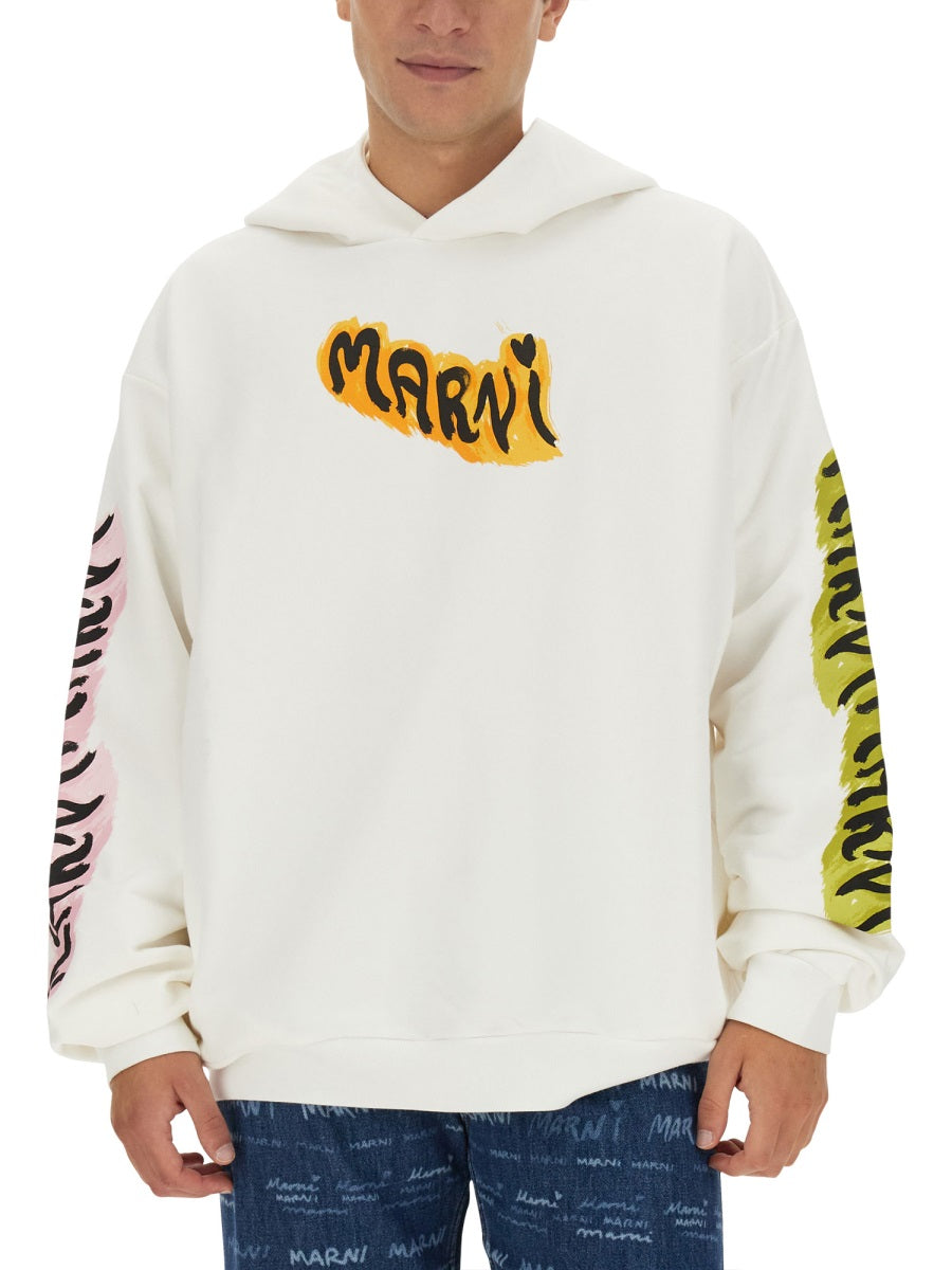 MARNI Regular Fit Logo Sweatshirt