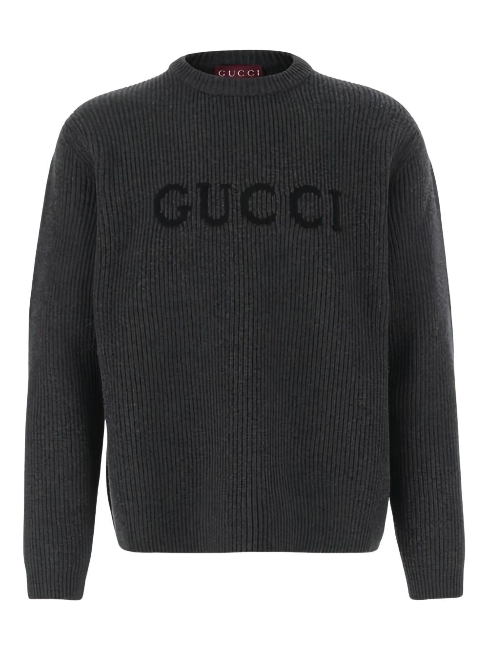 GUCCI Wool Blend Sweater for Men - Charcoal