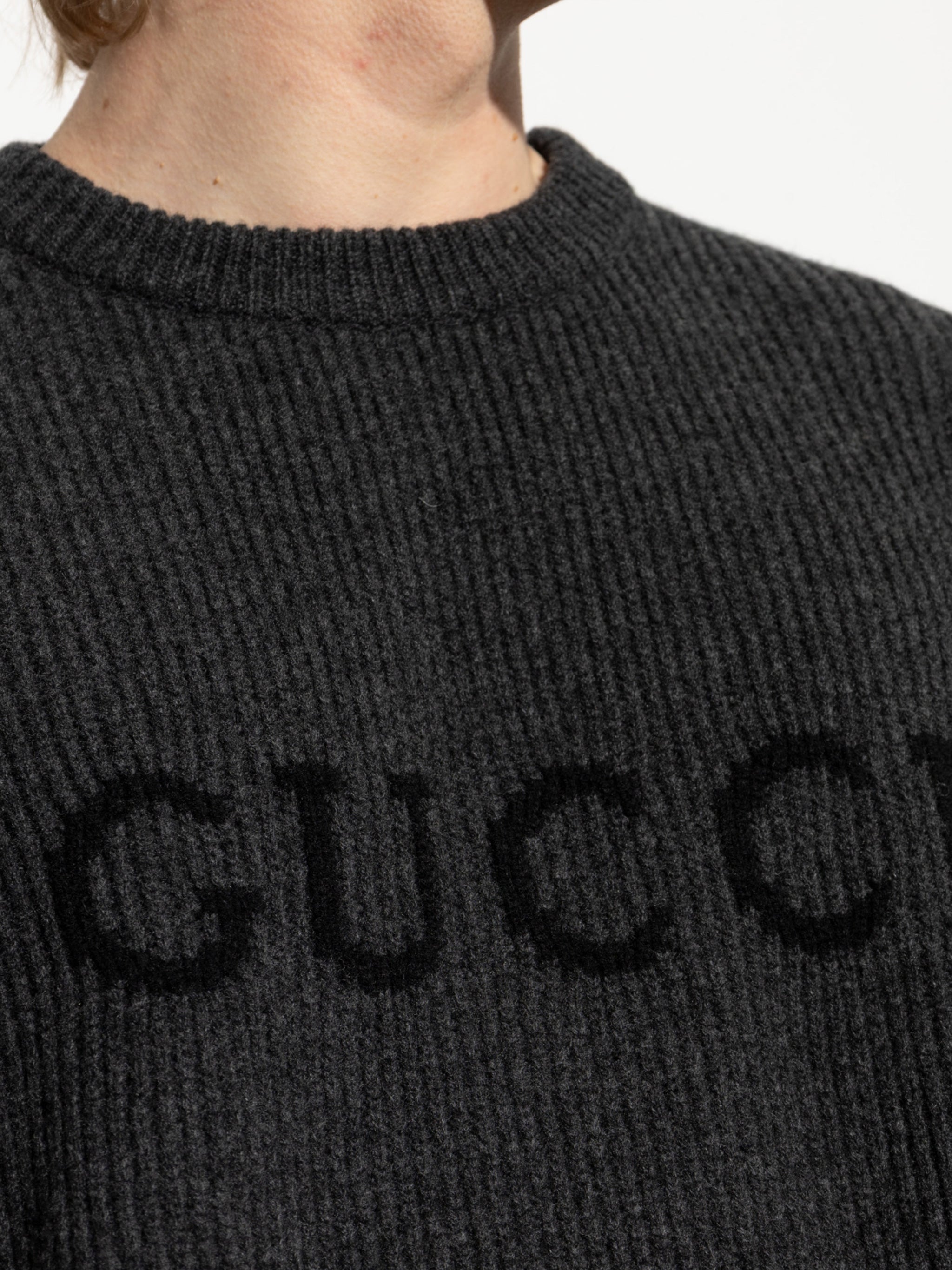 GUCCI Wool and Cashmere Crewneck Sweater