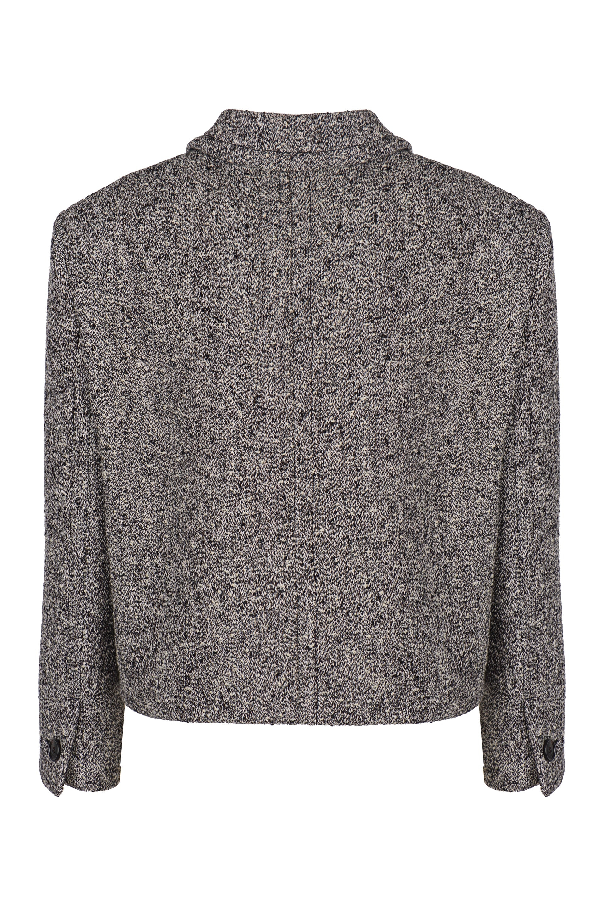 GUCCI Modern Cropped Wool-Cotton Jacket