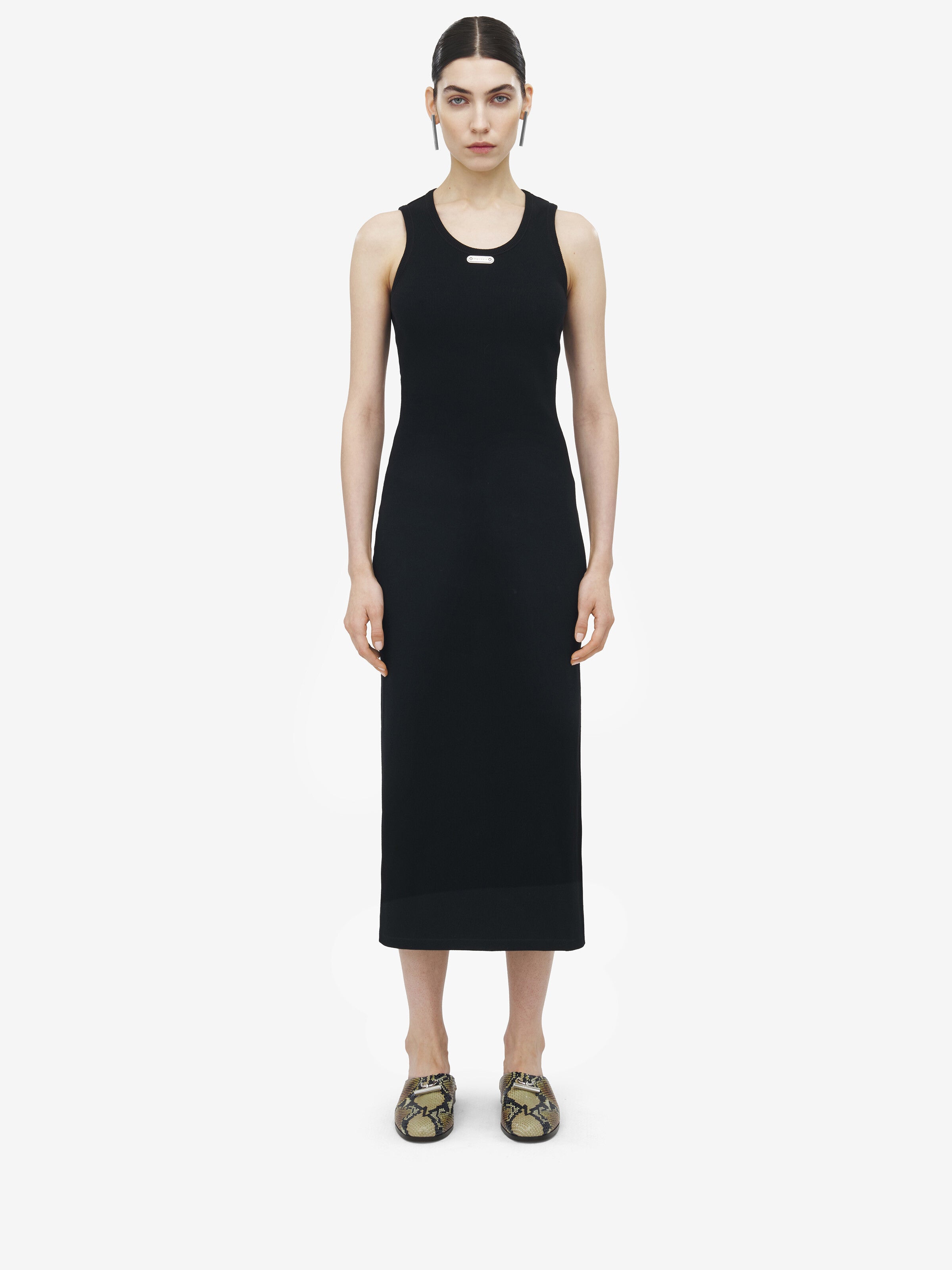 ALEXANDER MCQUEEN Placket Midi Dress - Size 38