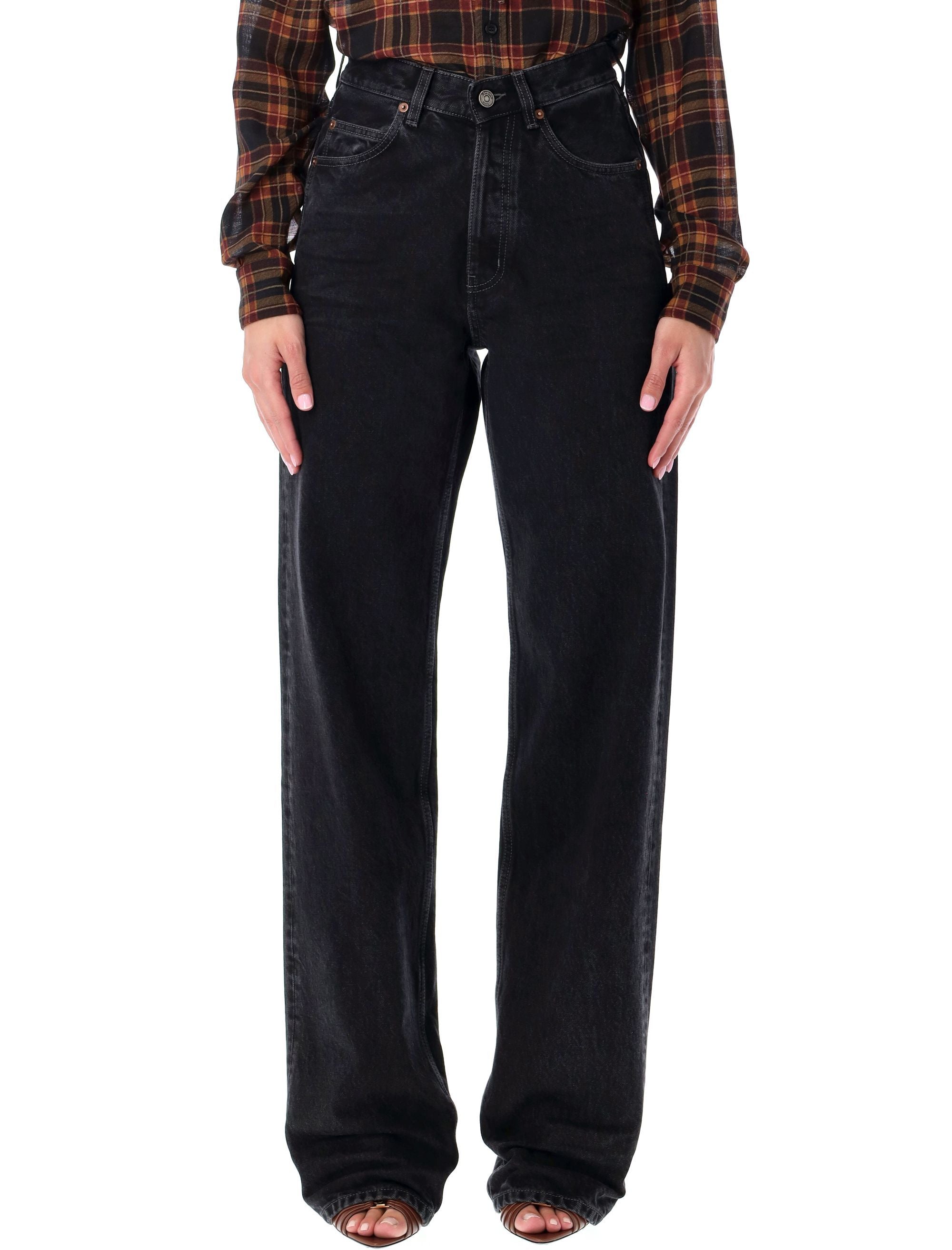 SAINT LAURENT V-Waist Wide-Leg Jeans