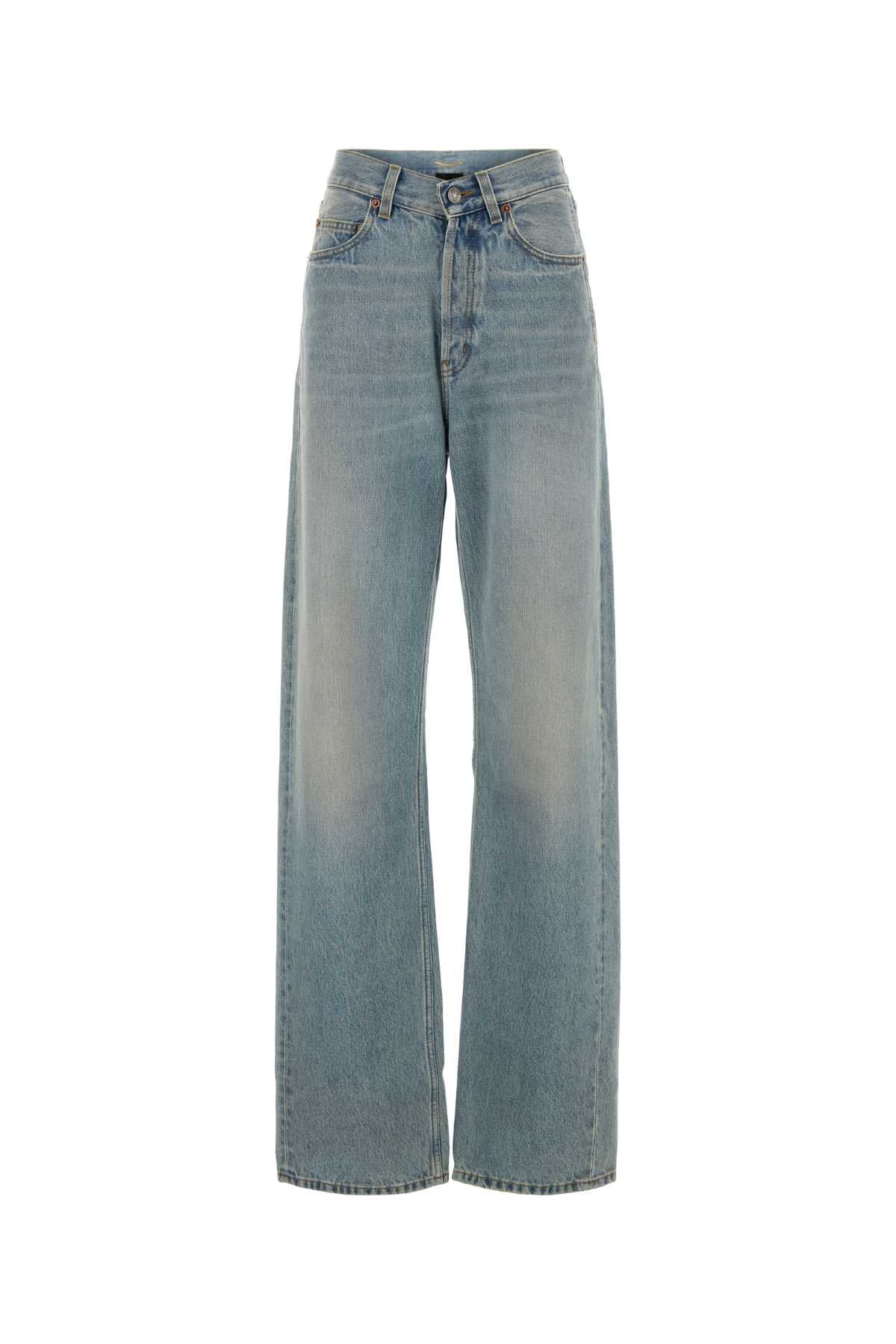 SAINT LAURENT V Waist Baggy Jeans for Women