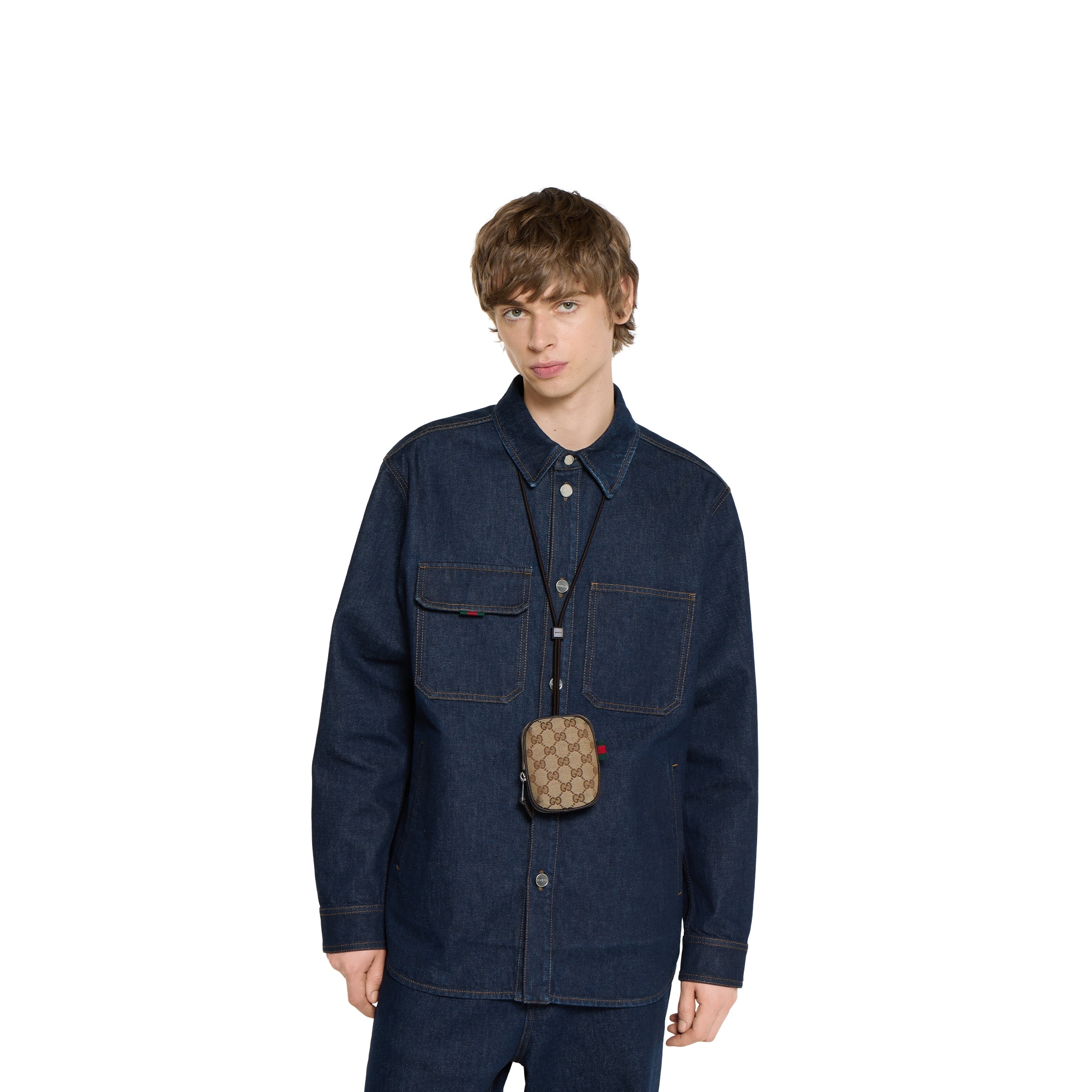 GUCCI Mini Handbag with Signature Web Detail