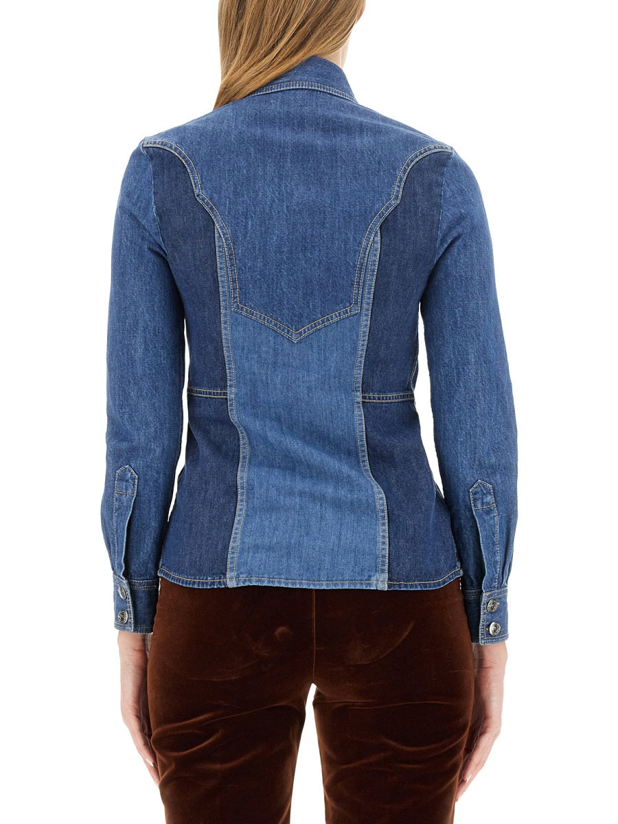 ETRO Women's Slim Fit Cotton Shirt (Size 40)