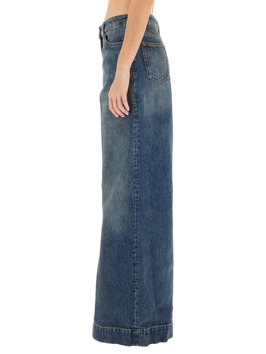 ETRO Relaxed Fit Embroidered Pegasus Jeans Size 27