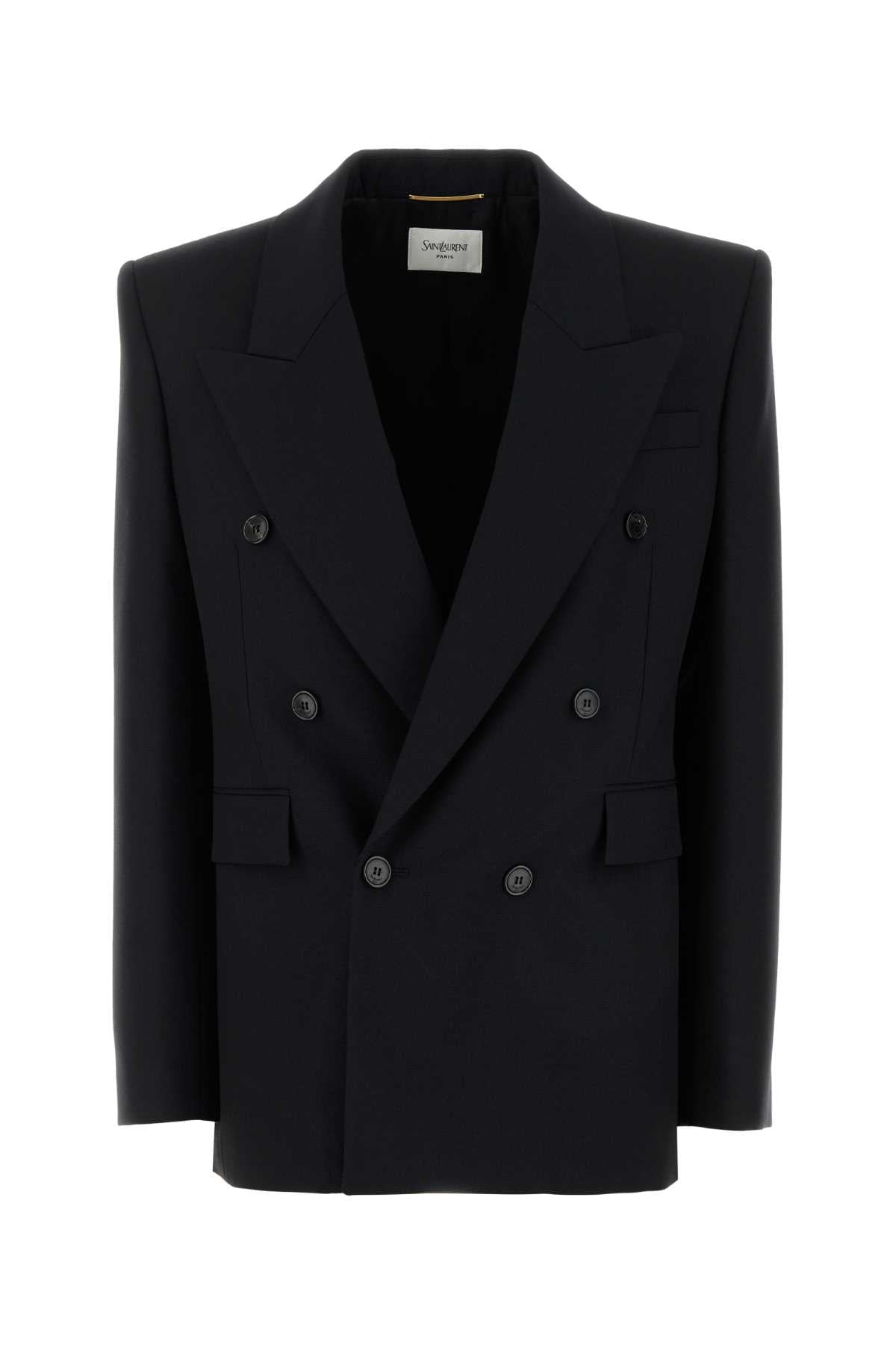 SAINT LAURENT Wool Blazer for Women - VR13 Version Noire