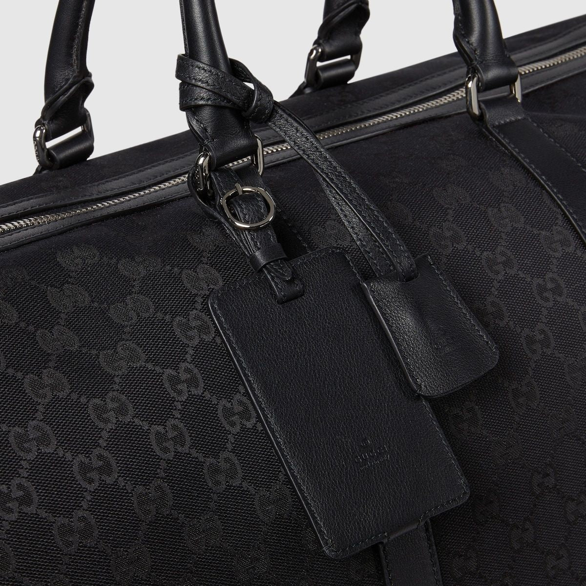 GUCCI GG Fabric Travel Duffle Handbag