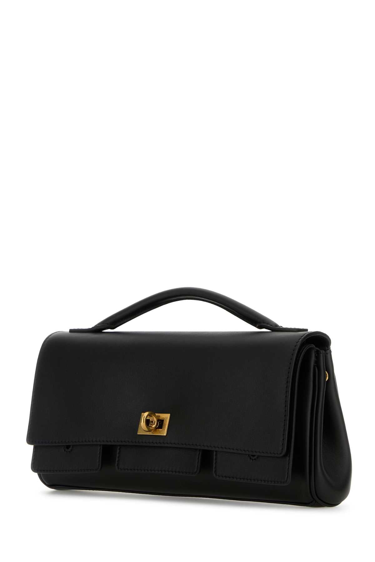 BALENCIAGA Mini Smooth Calfskin Leather Clutch