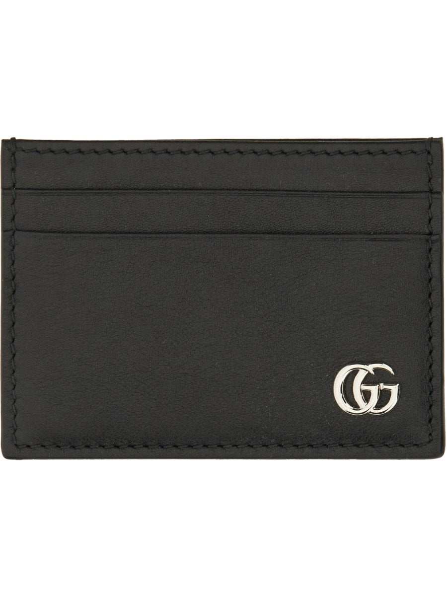 GUCCI Mini Leather Card Holder with Money Clip