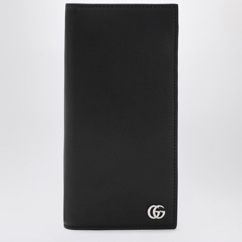 GUCCI Long Leather Wallet with Double G Detail