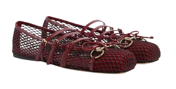 GUCCI Ballerina Flats with Horsebit Detail - Low Model