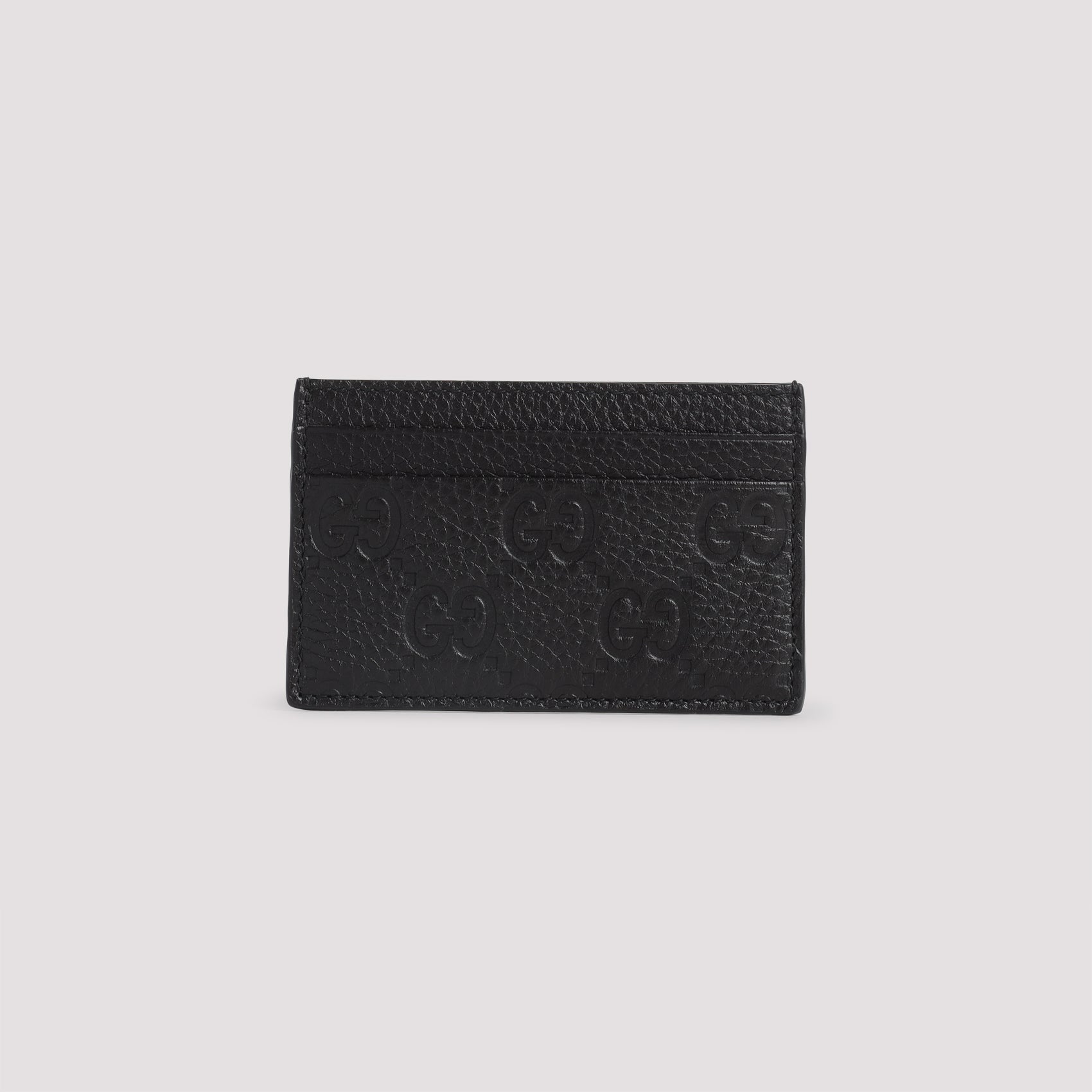 GUCCI Mini Embossed Leather Card Case