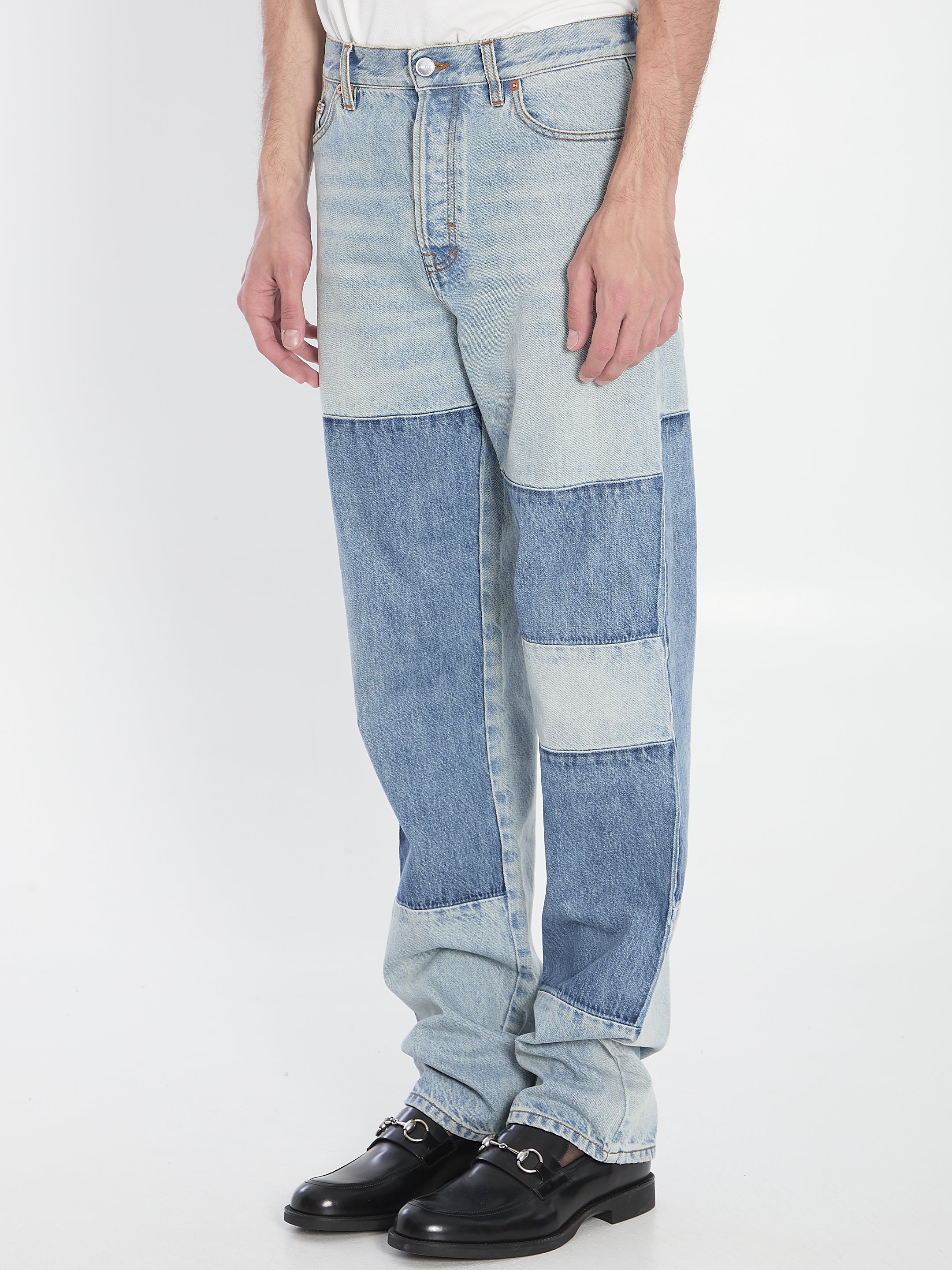 GUCCI Patchwork Denim Pants - Size 33