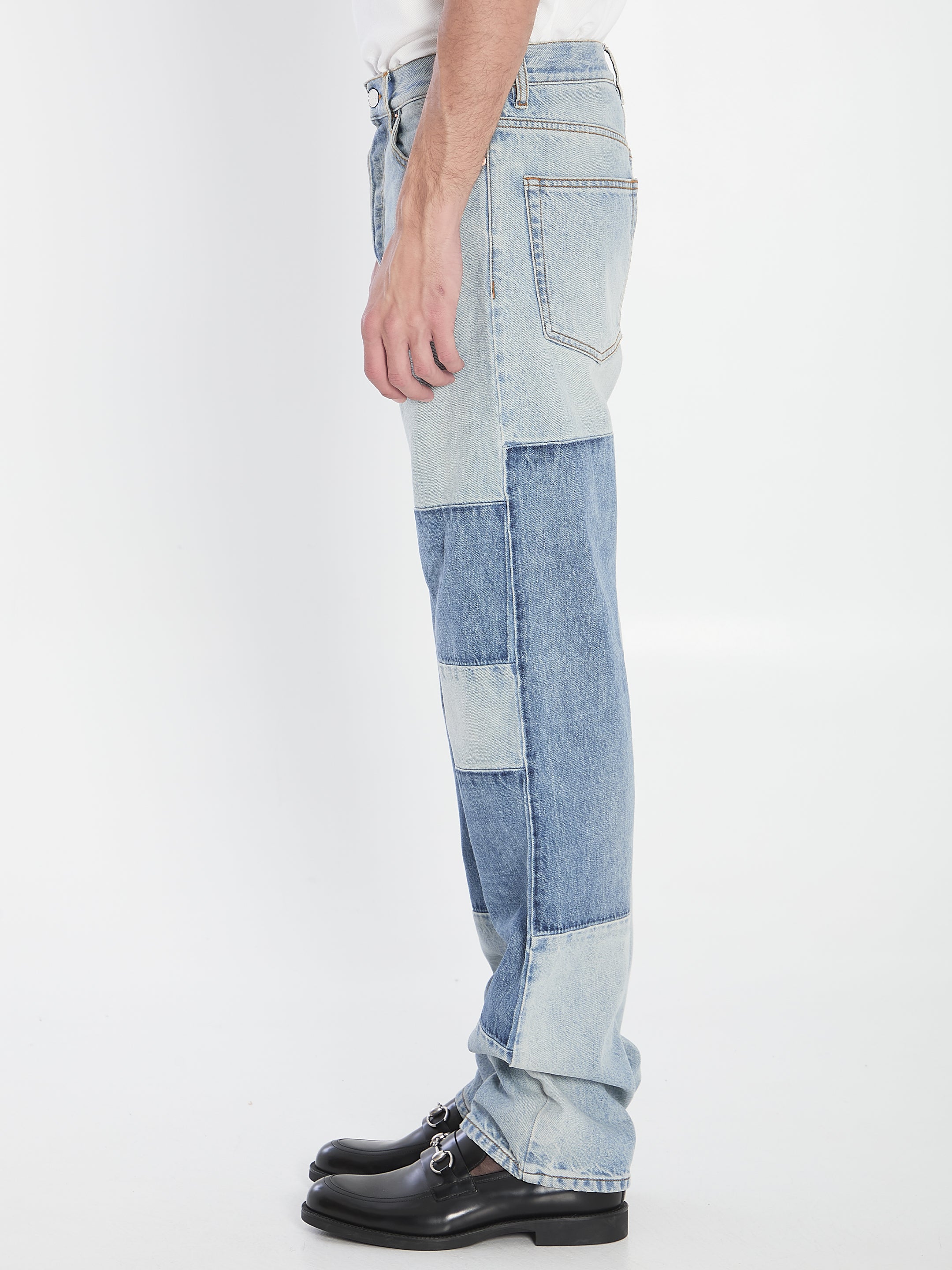 GUCCI Patchwork Denim Pants - Size 33
