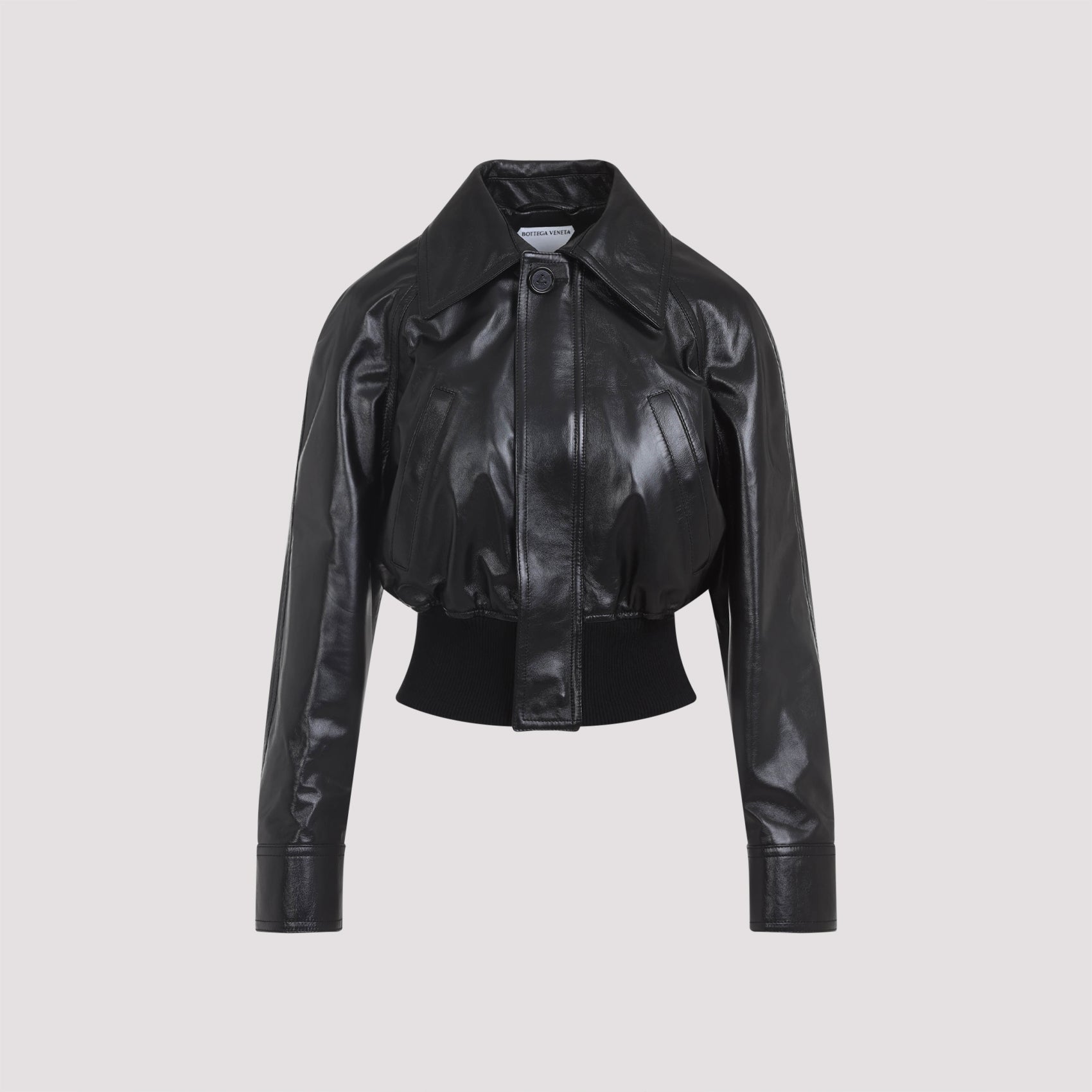 BOTTEGA VENETA Lambskin Women's Mini Bomber Jacket