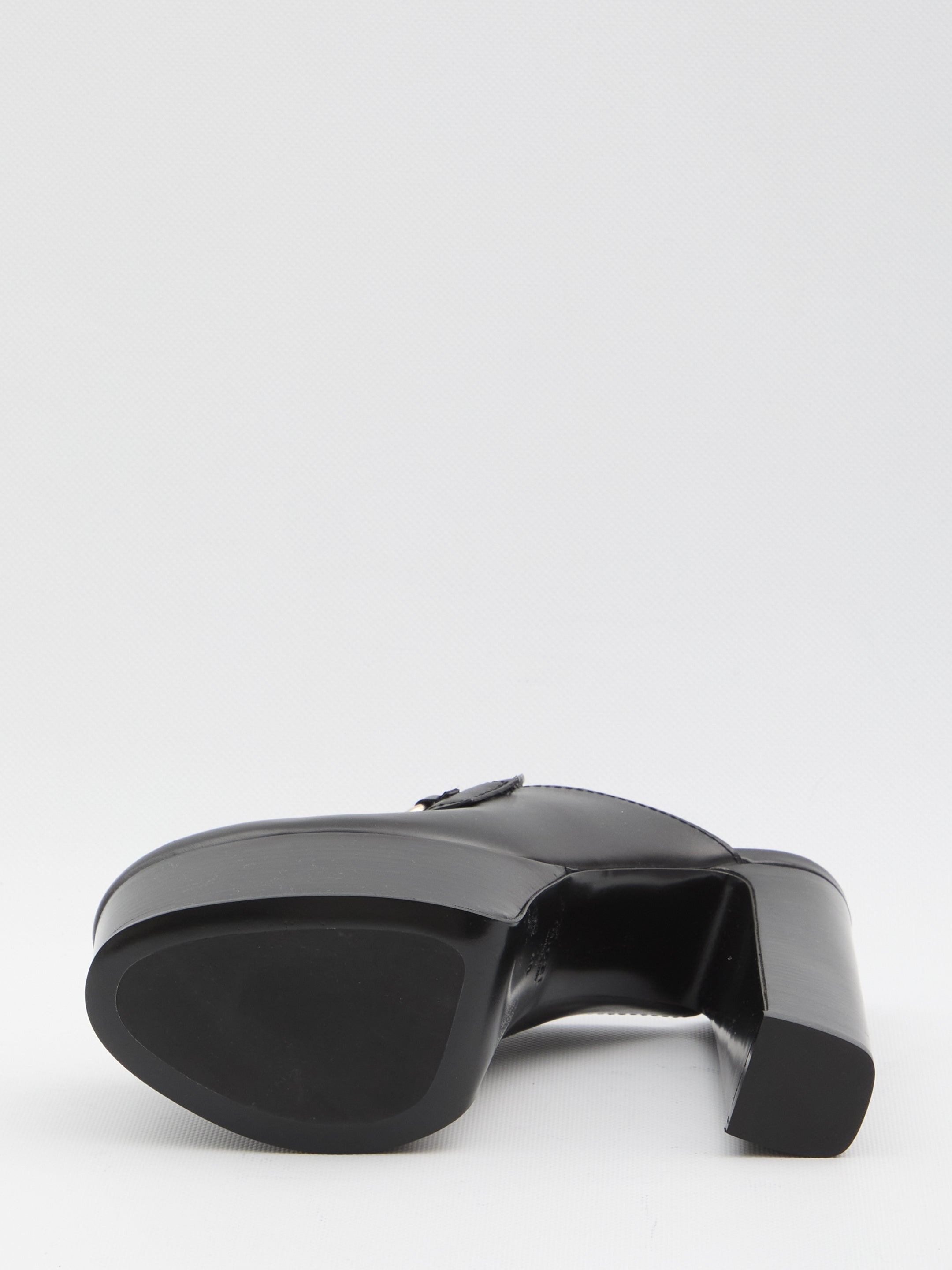 GUCCI Platform Flat with Horsebit - 14.5 cm Heel Height